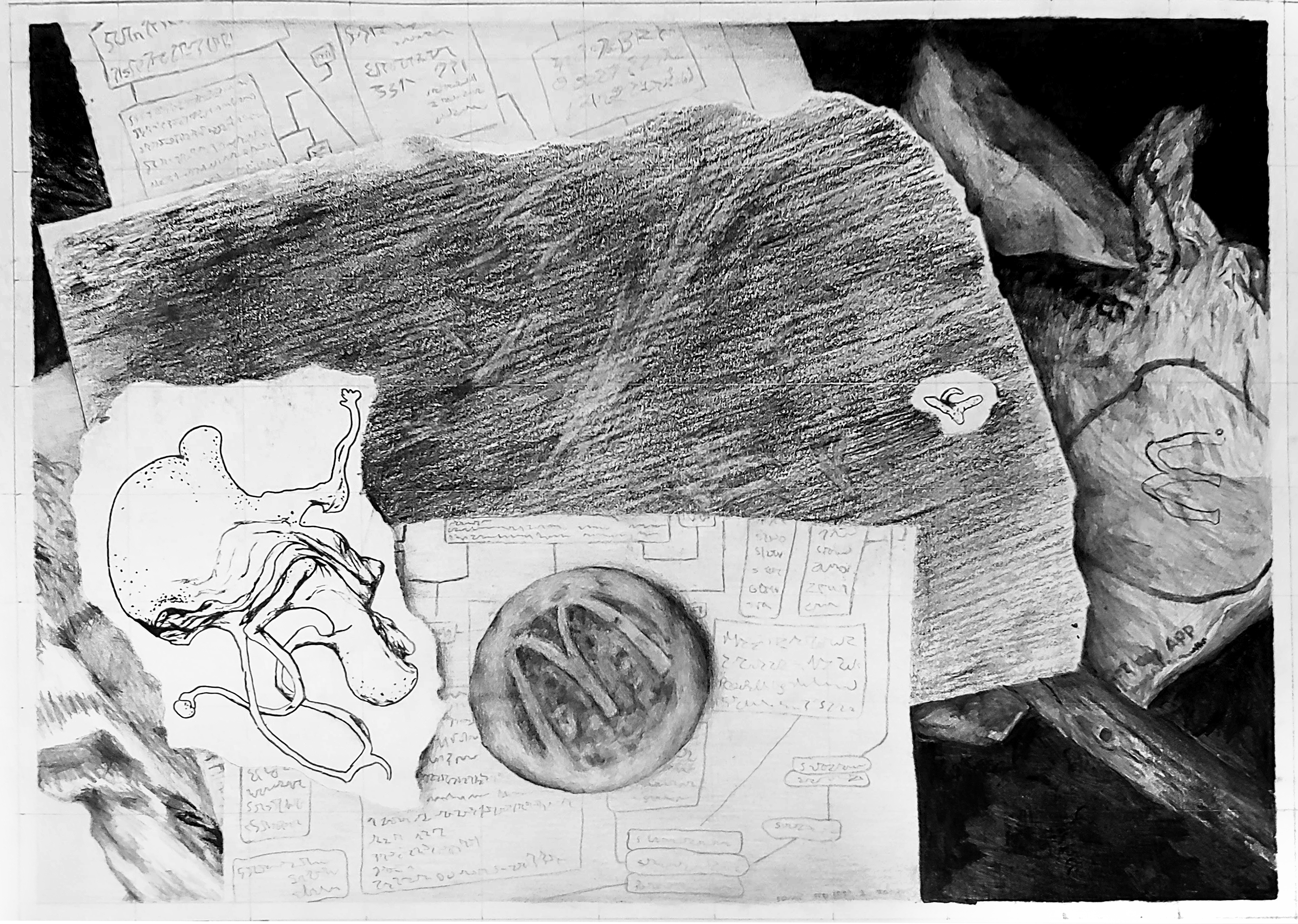 Pencil Trompe L'oeil from image