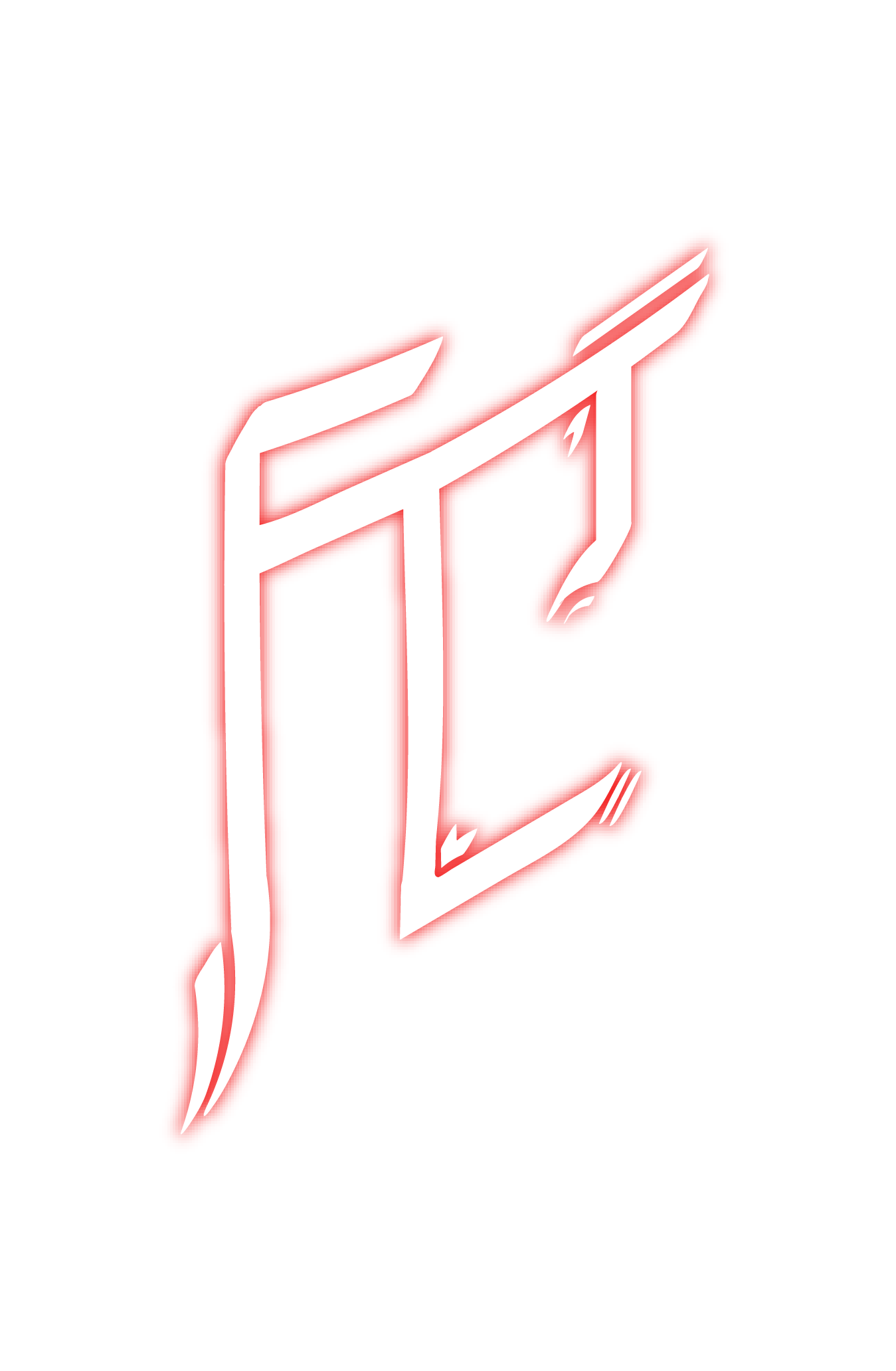 "FCJ" White w/ Red Glow