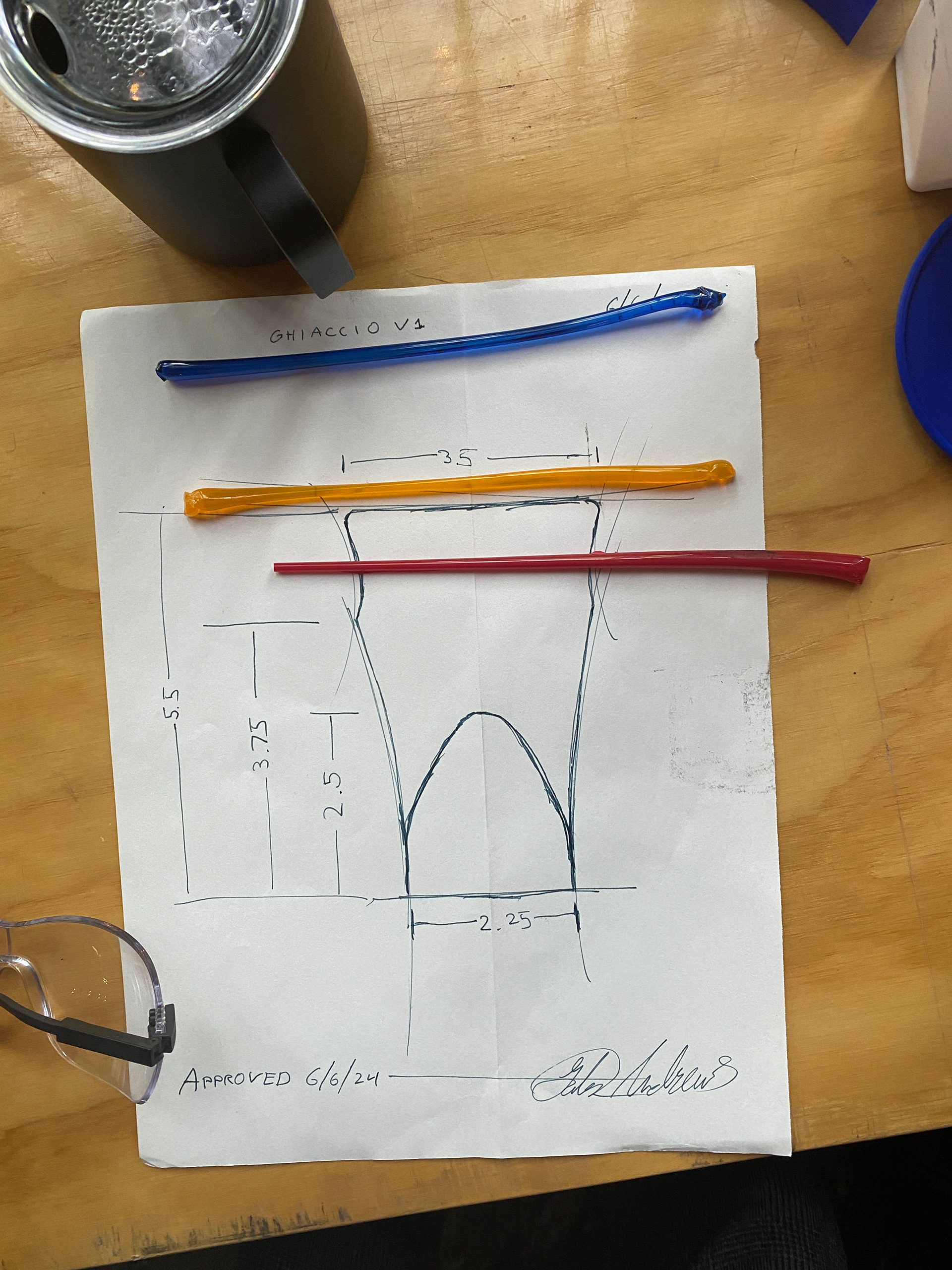 Colored Glass Samples