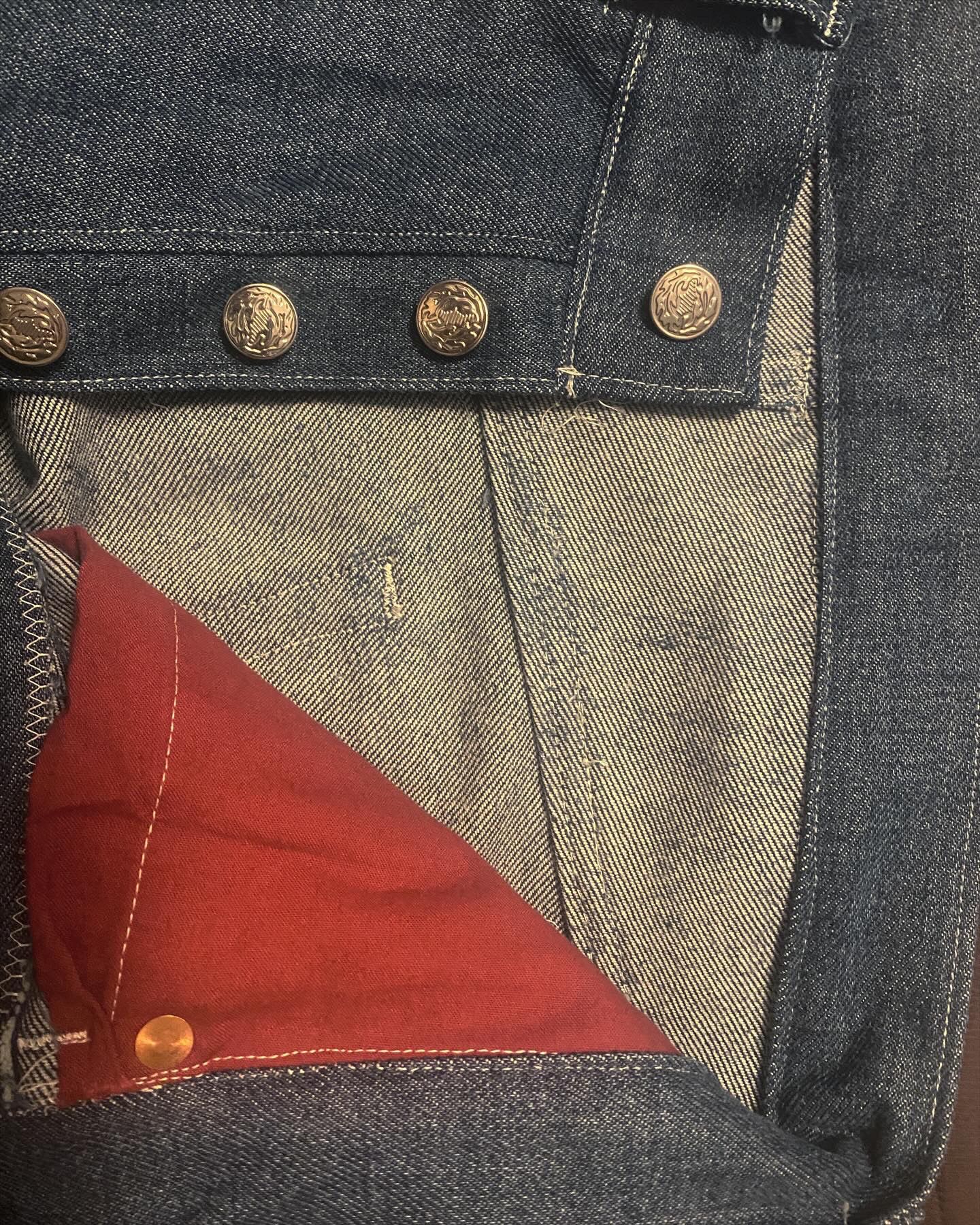 Red Poplin Pockets