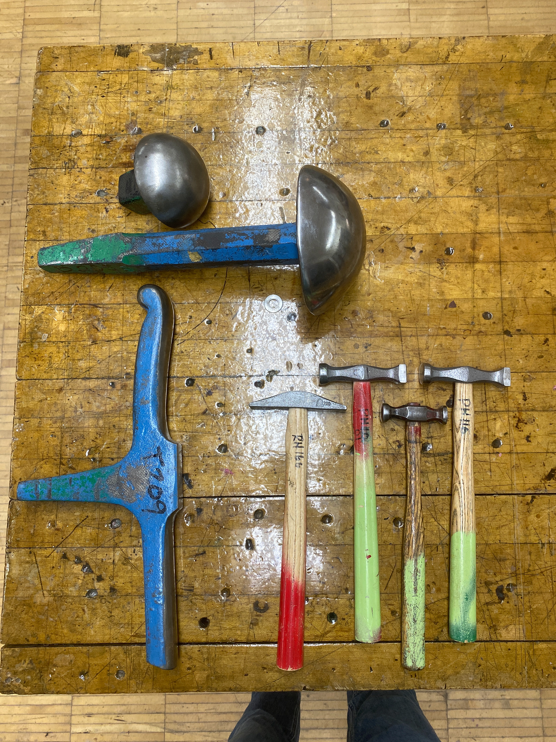 Stakes and Hammers Used