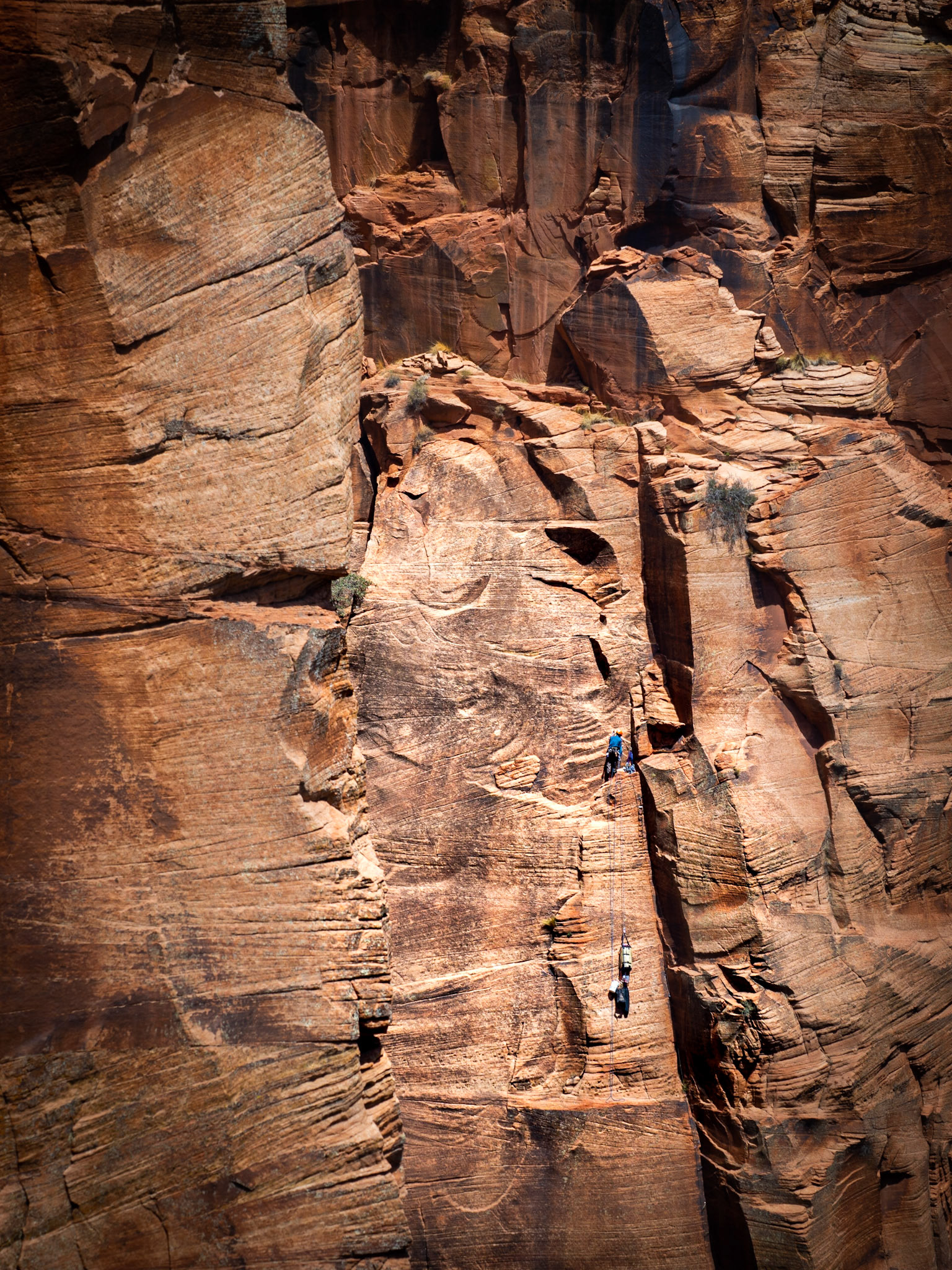 Going up Angel's Landing the hard way