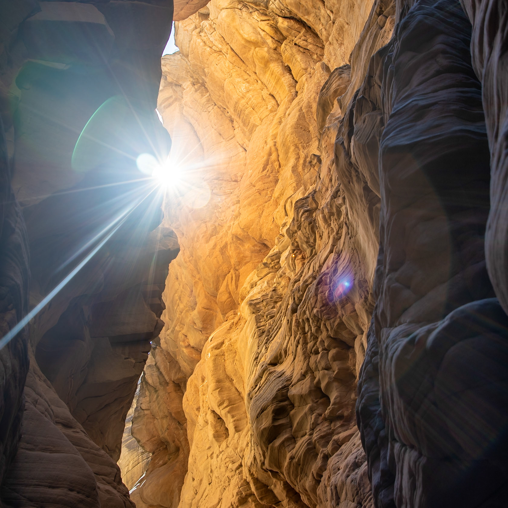 Bull Valley Gorge, looking up