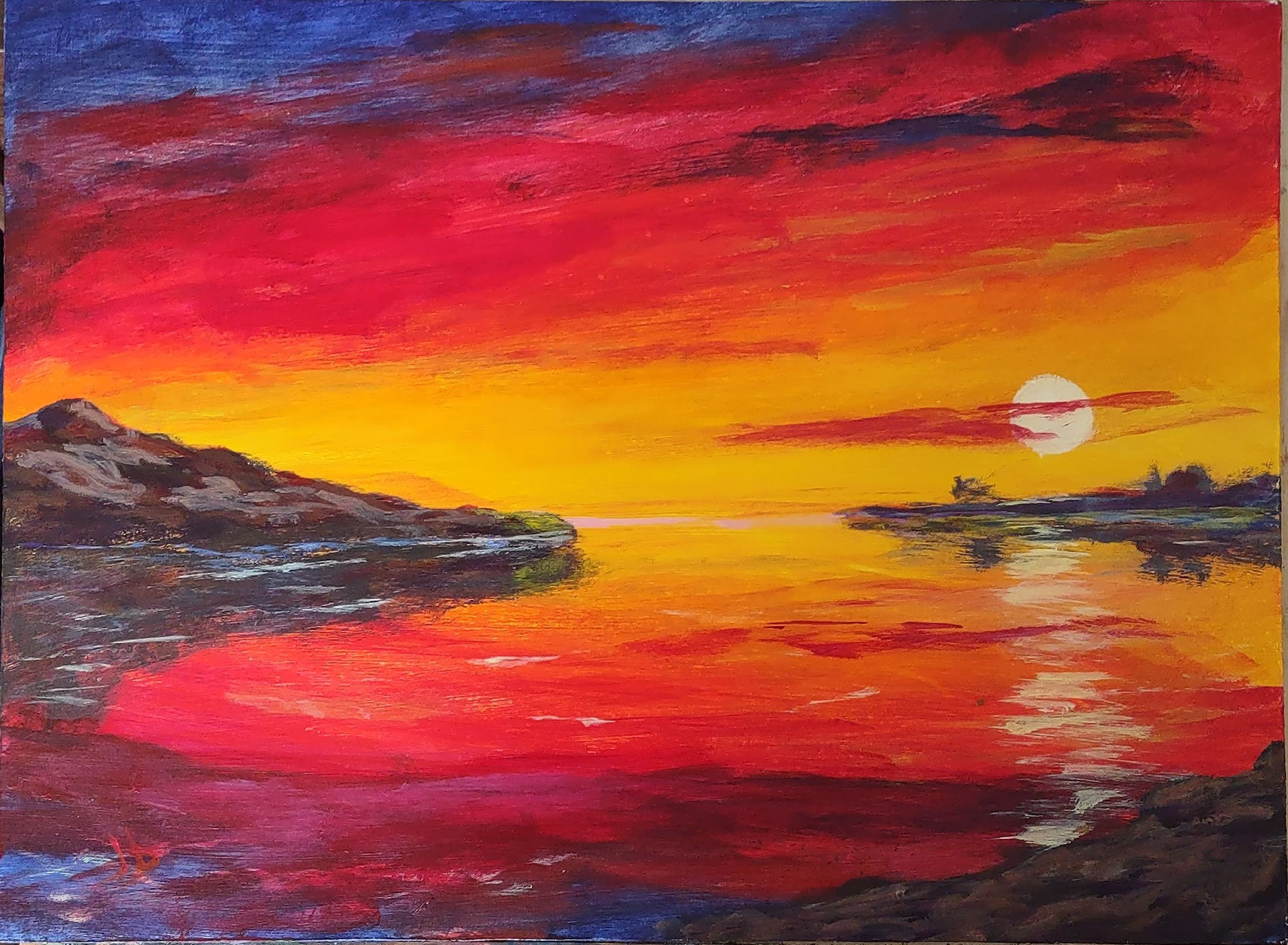 2023-34 Acrylic 12x16 board