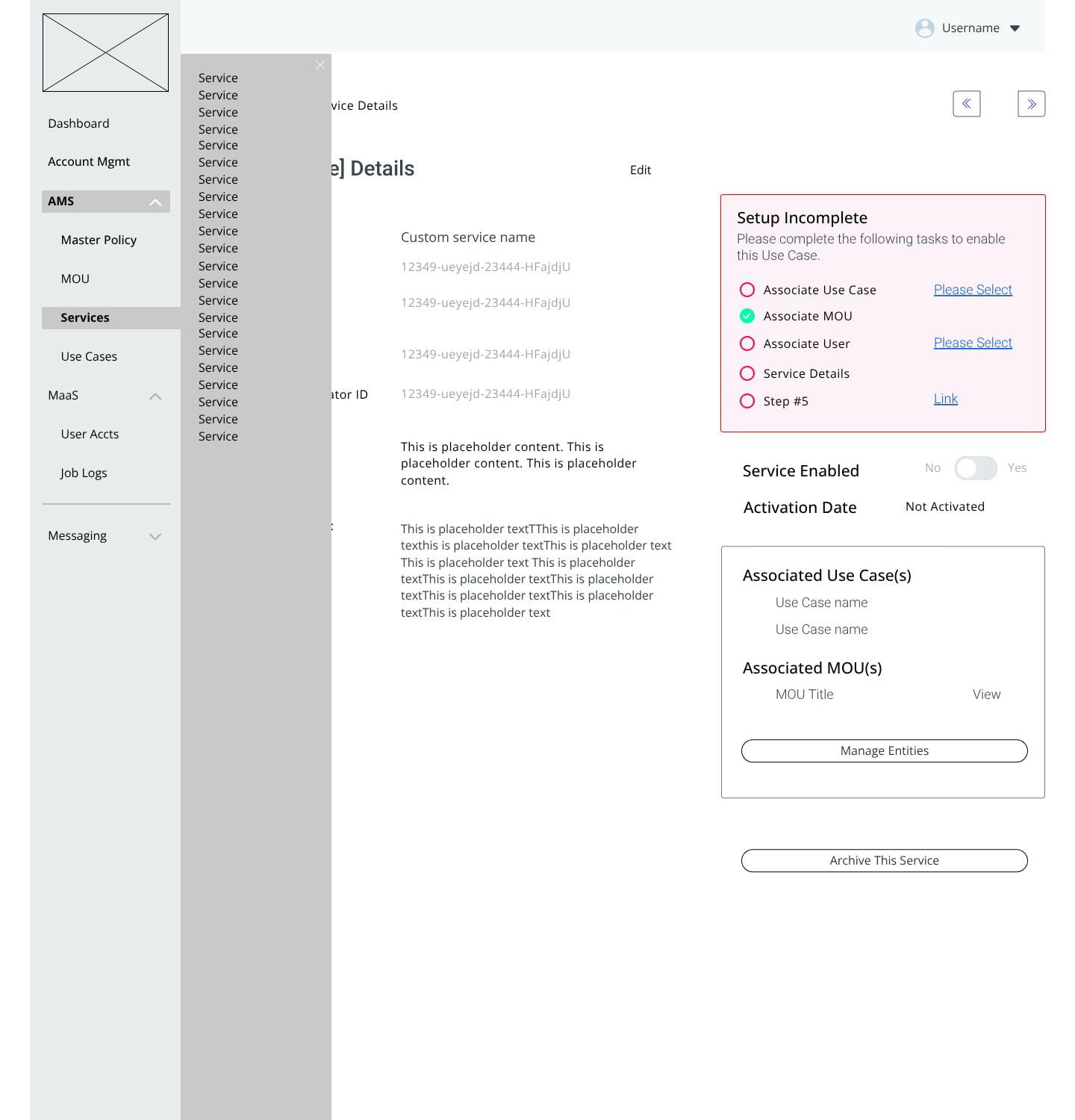 Navigation - Flyout Menu