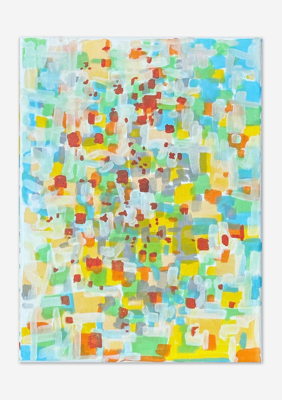 # 7, Acrylics paints on canvas, 9"x 12"