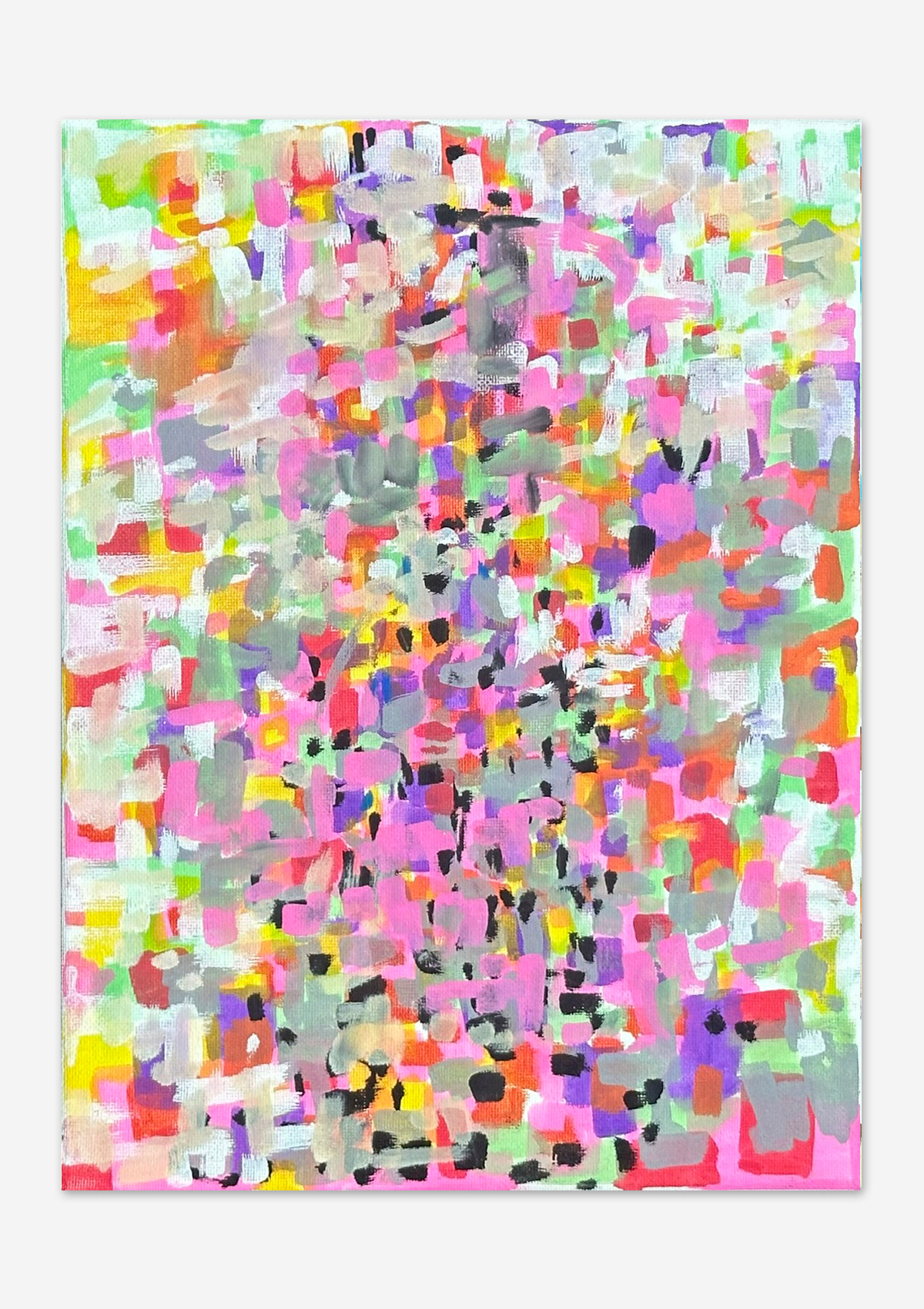 # 5, Acrylics paints on canvas, 9"x 12"