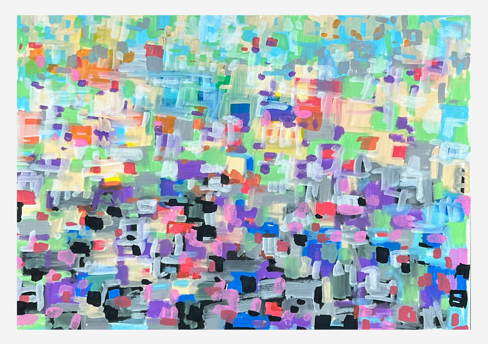 # 14, Acrylics paints on canvas, 20"x16