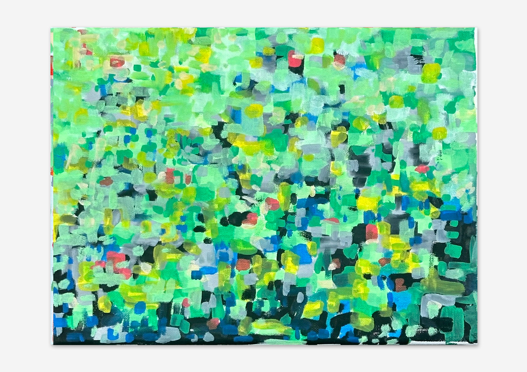 #  8, Acrylics paints on canvas, 12"x 9"
