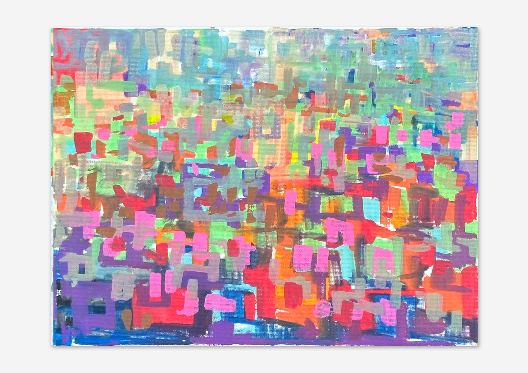 #  6, Acrylics paints on canvas, 12"x 9"
