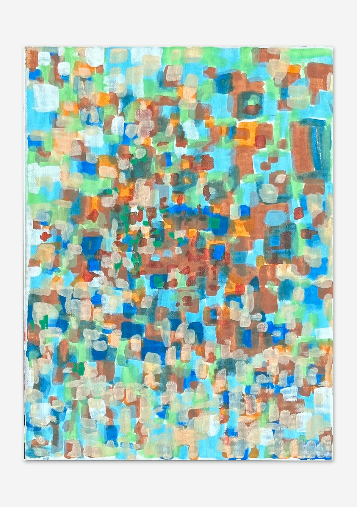 # 10, Acrylics paints on canvas, 9"x 12"