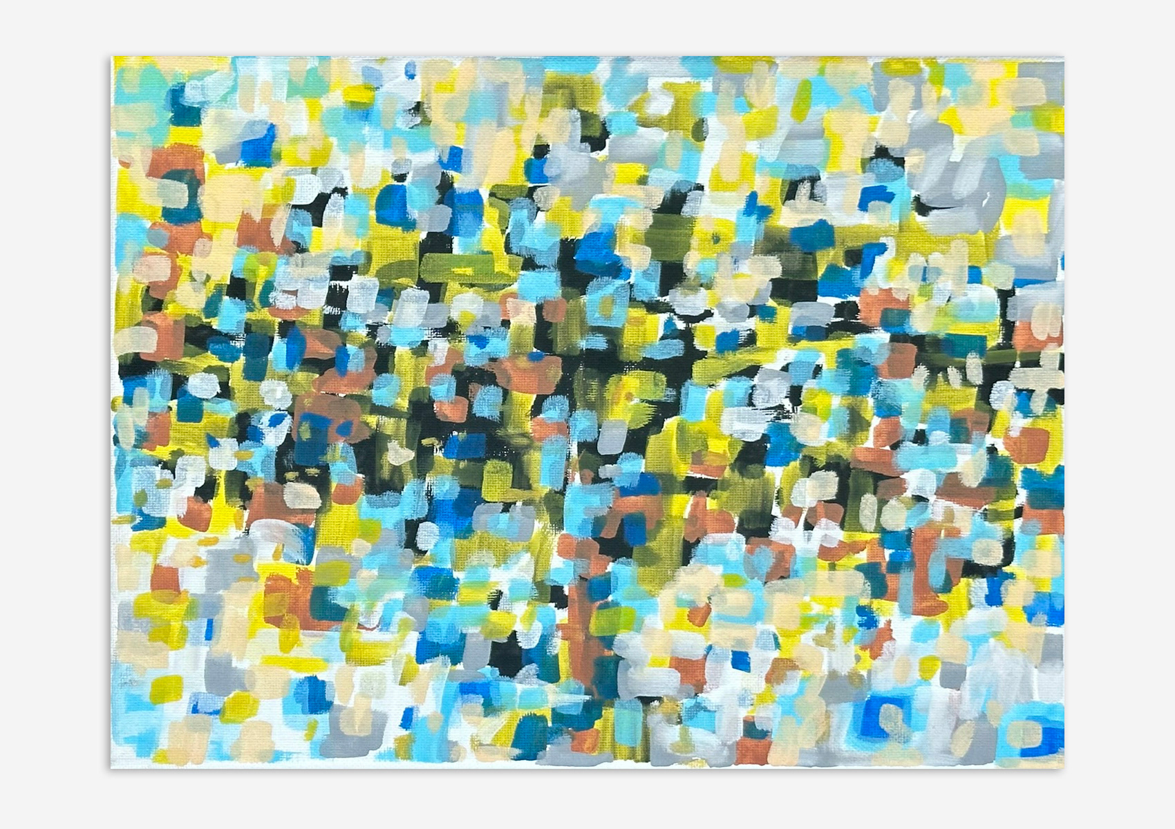 #  12, Acrylics paints on canvas, 12"x 9"