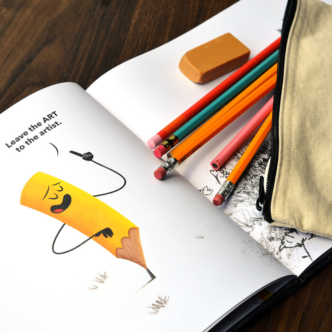 How to make Eraser Drawing & When Pencil Met Eraser - Parenting