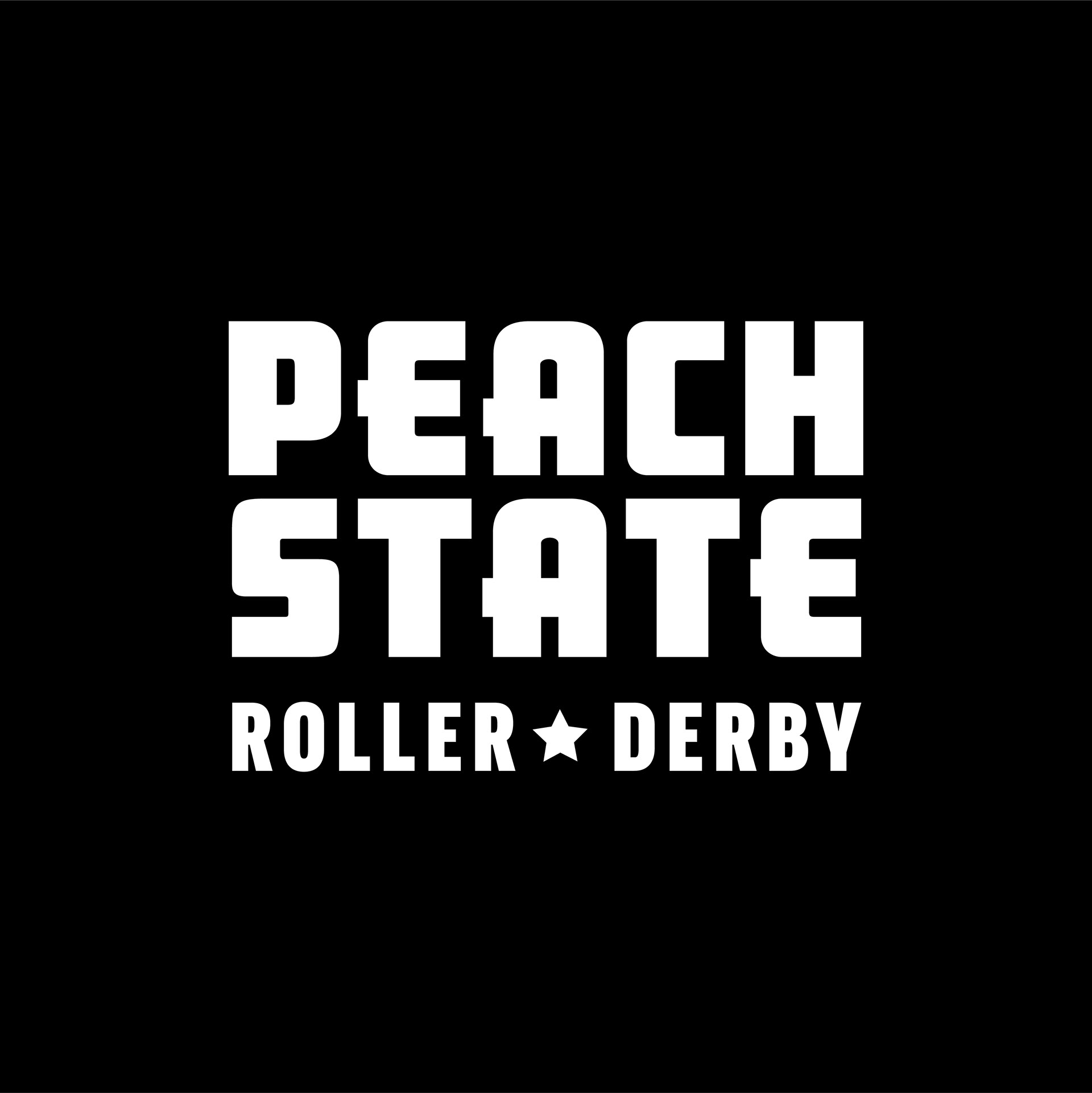 Black and white text logo