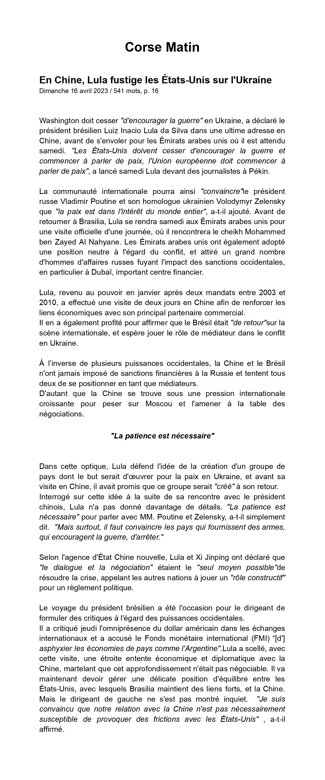 *Réalisation entièrement fictive produite dans le cadre académique 