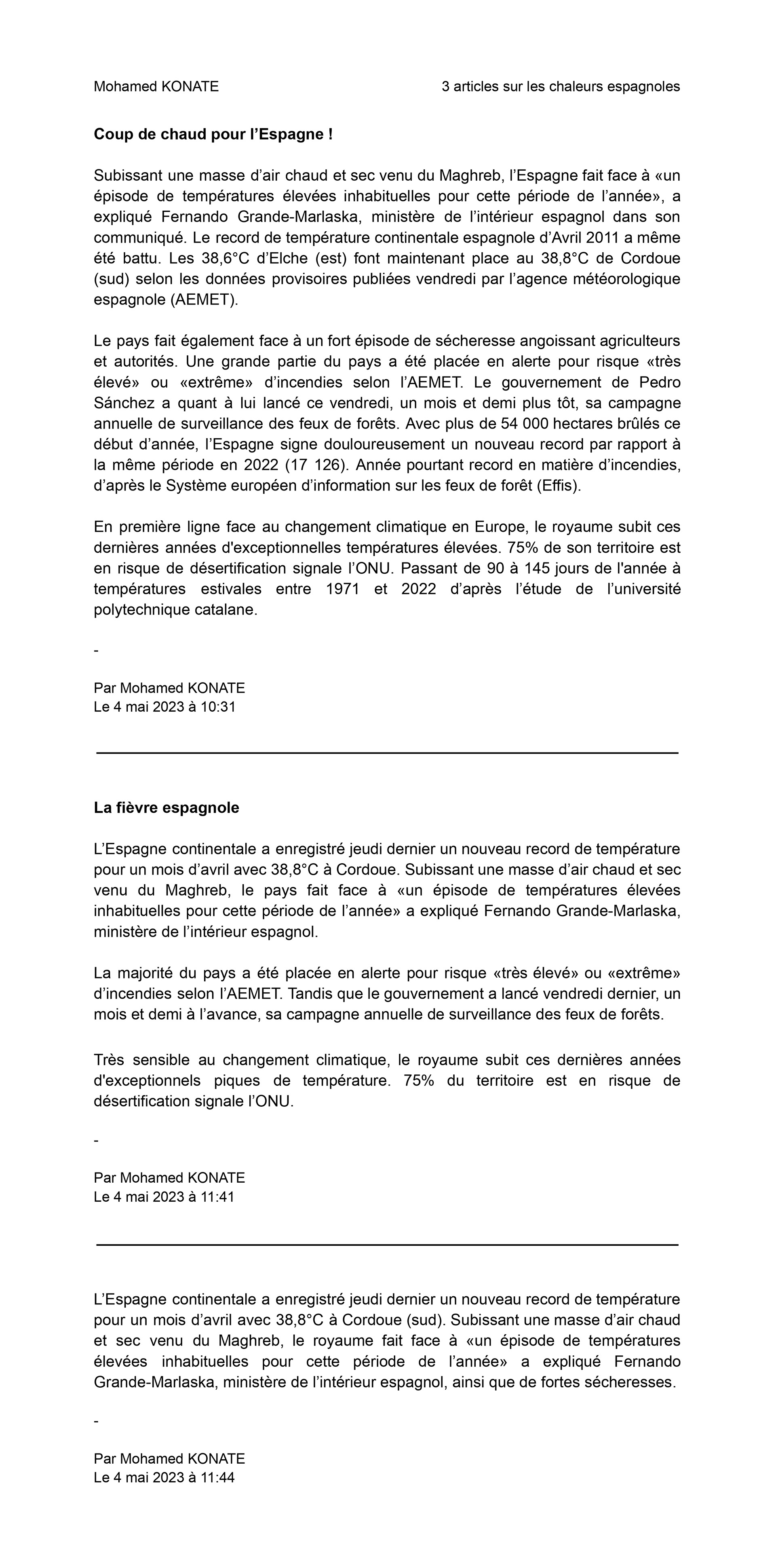 *Réalisation entièrement fictive produite dans le cadre académique 