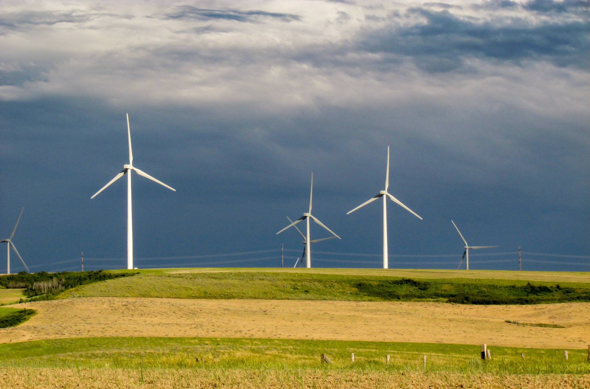 Sunlight through storm clouds