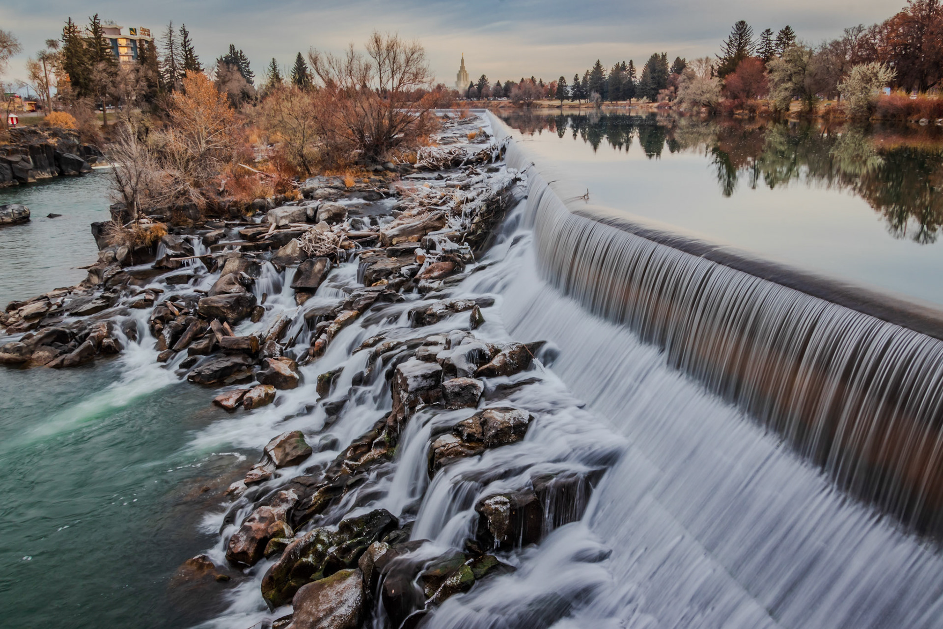 Idaho Falls from Broadway Bridge