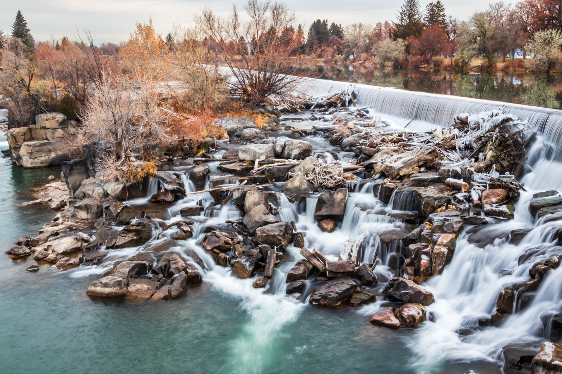Waterfall and Reflections