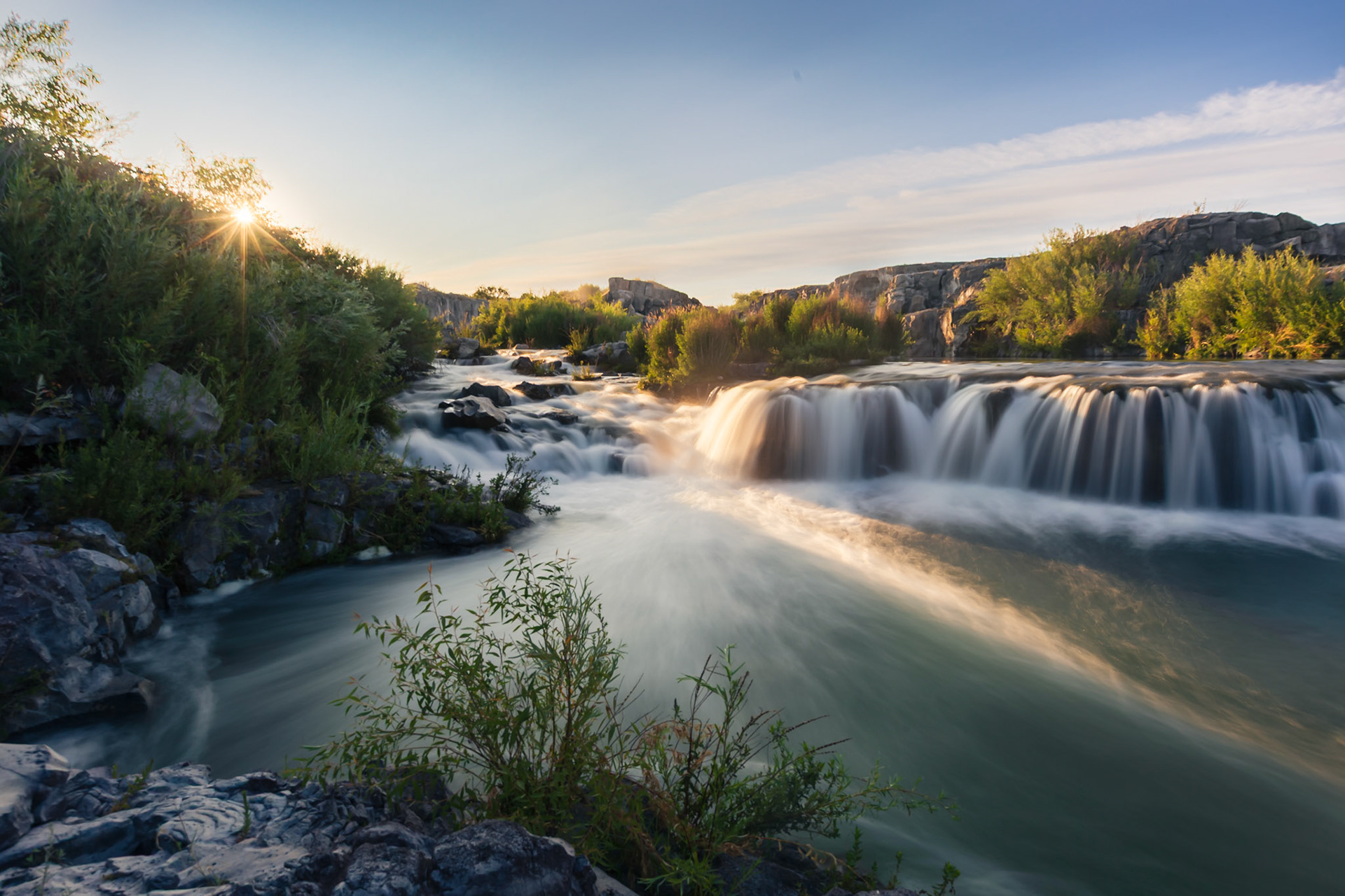 Sunlight at Upper Salmon Falls