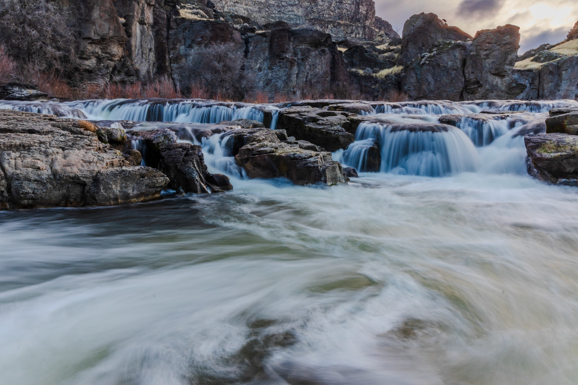 Winter morning at Pillar Falls #2