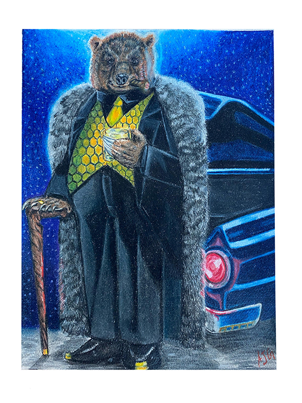 Old Bear / Color Pencil