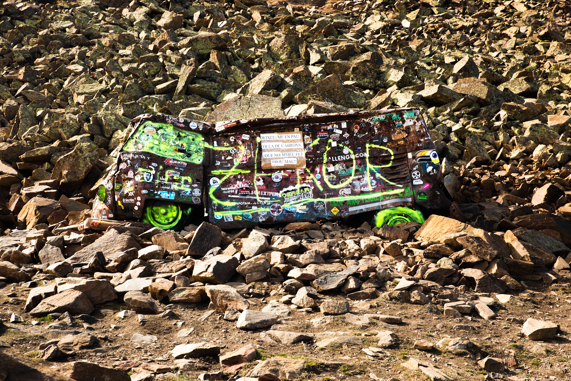 Abandoned van, at 9300ft.