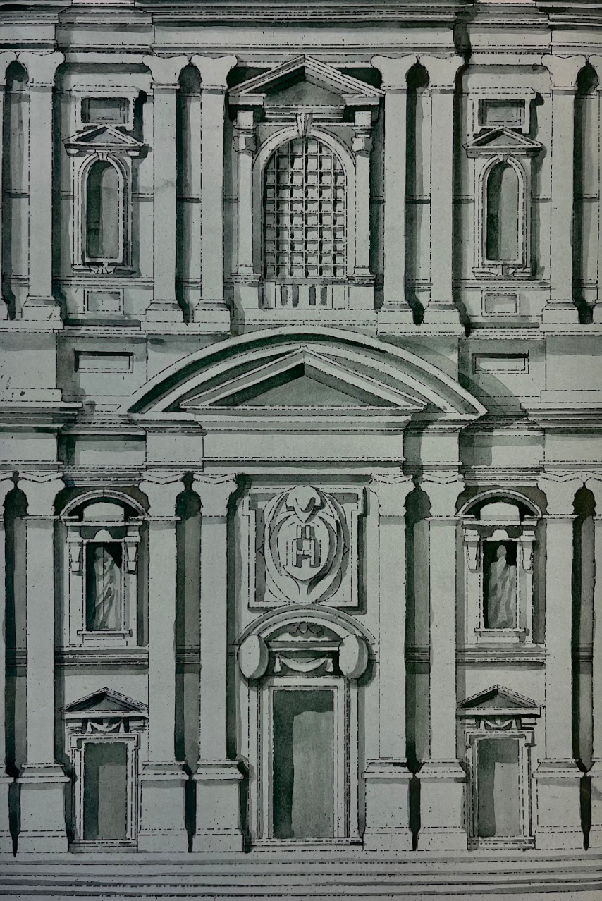 Architectural Rendering Watercolor on Paper