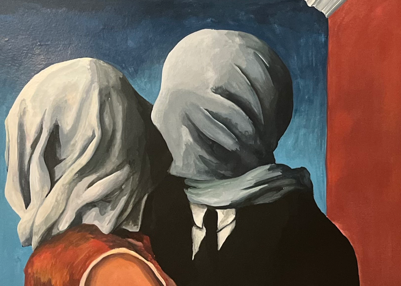 "The Lovers" Recreation project Gauche on Paper