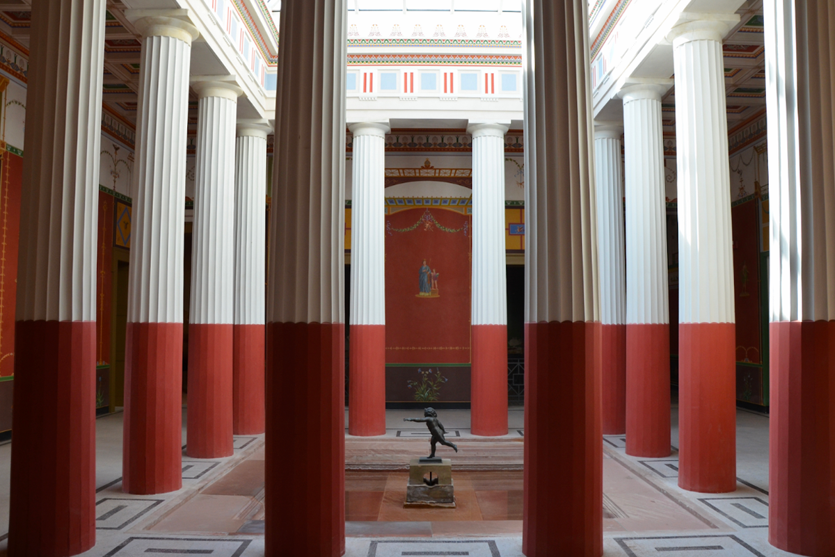 idealized replica of a Roman villa