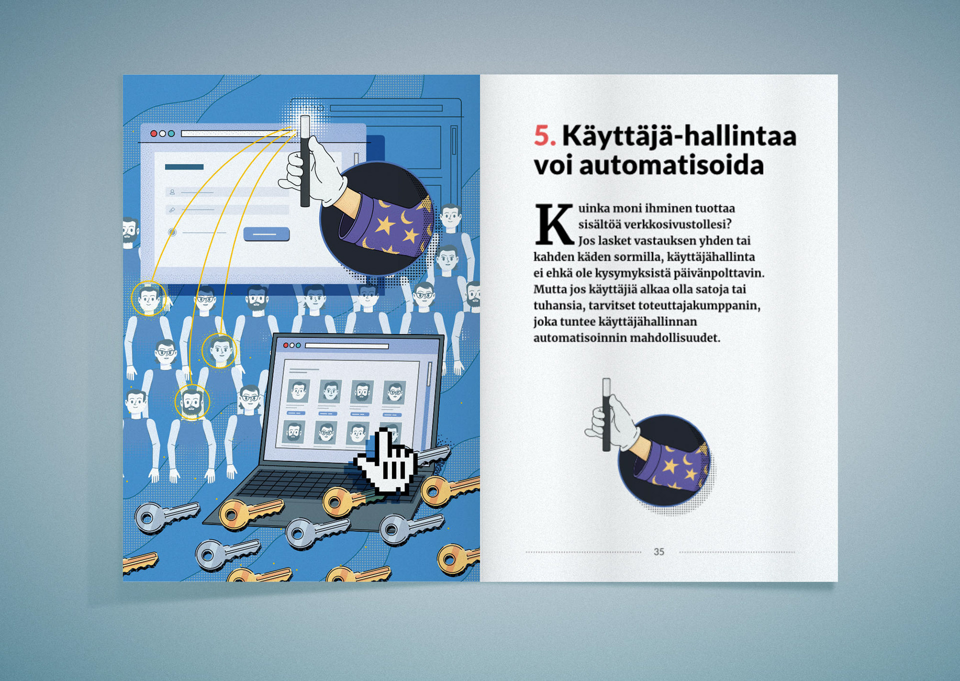 Käyttäjä-hallintaa voi automatisoida