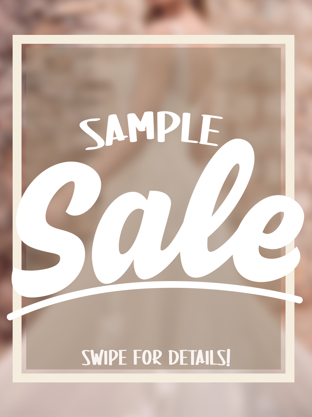 Carousel advertising sample gown sale, cover