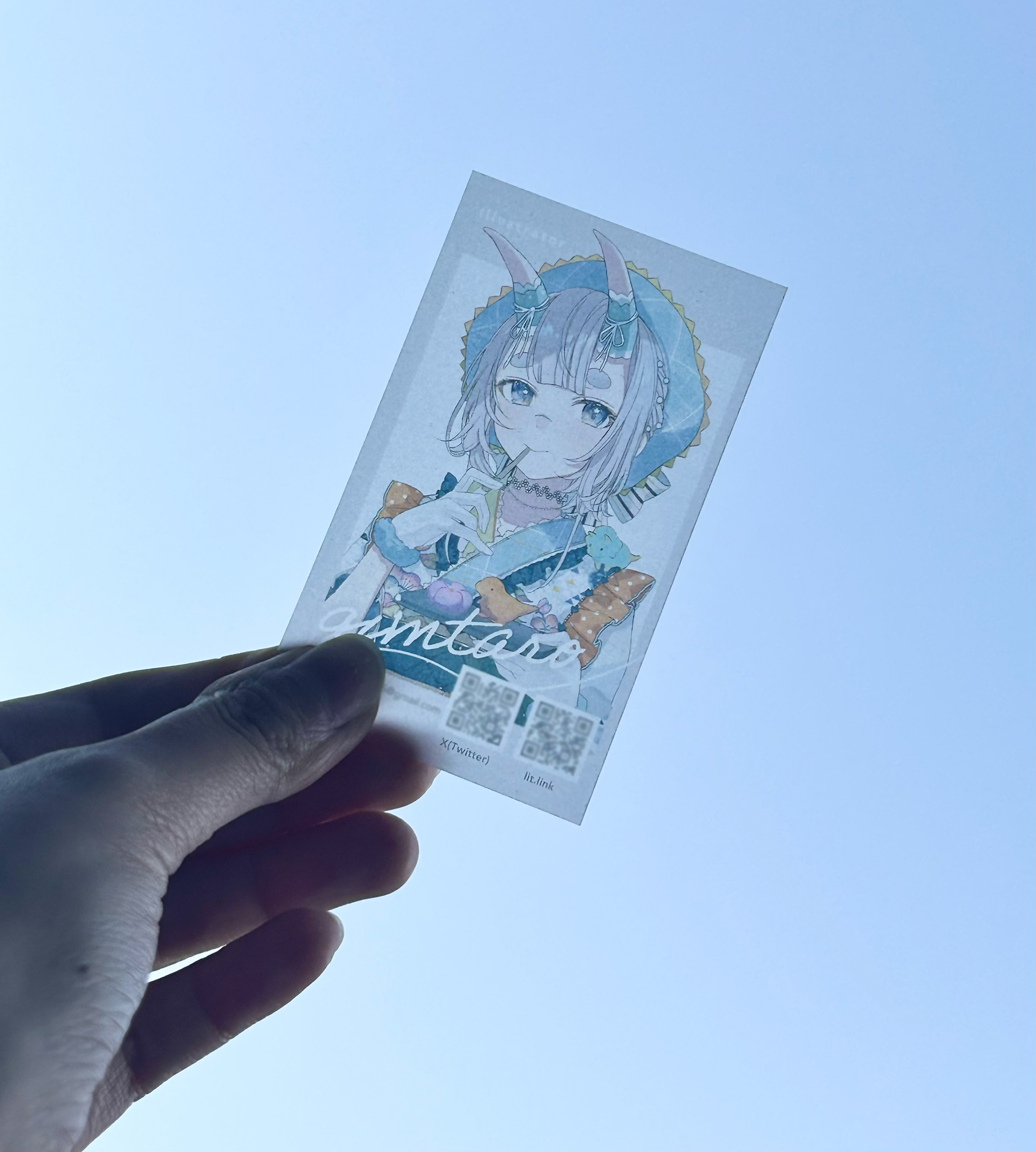 印刷は半透明に/実物写真