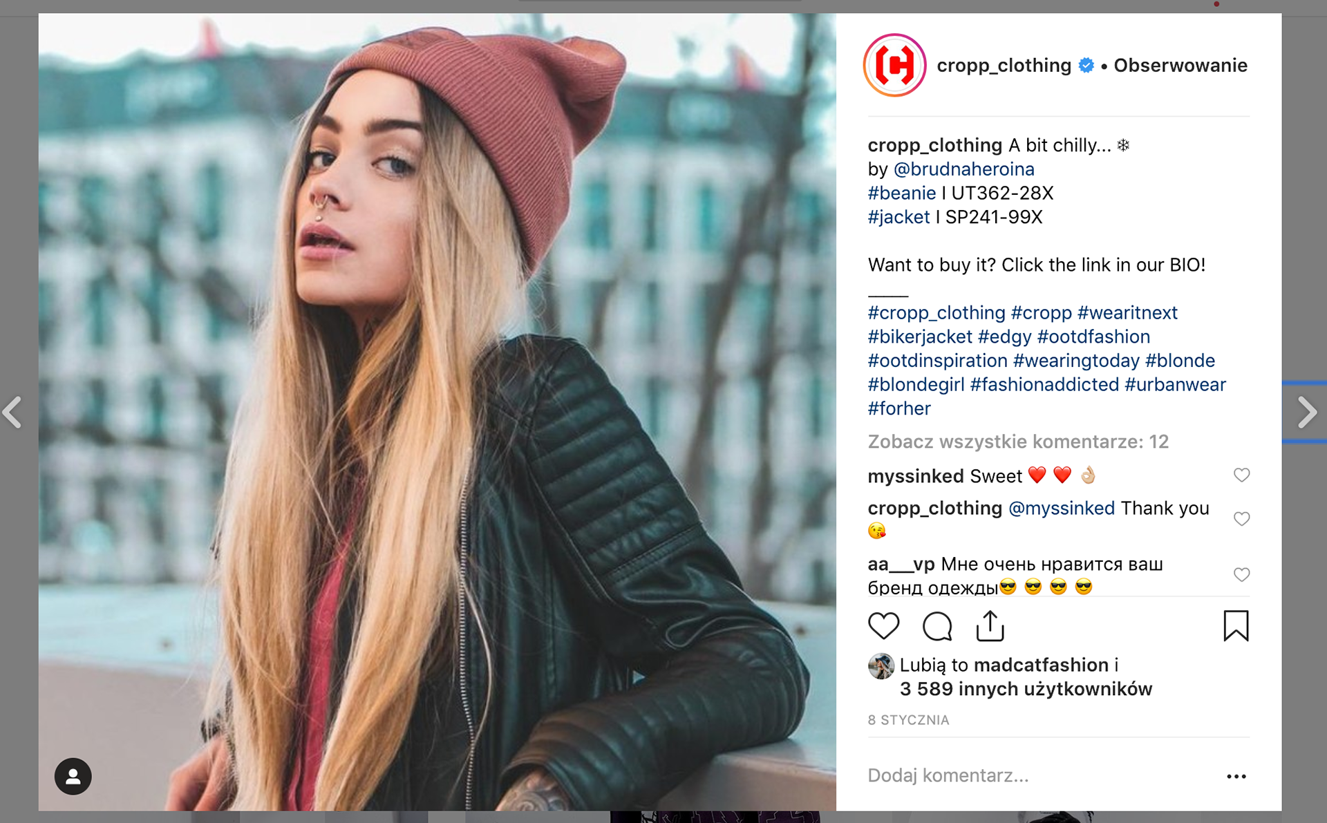 Projekt graficzny: Antonina Car, własność zdjęć CROPP