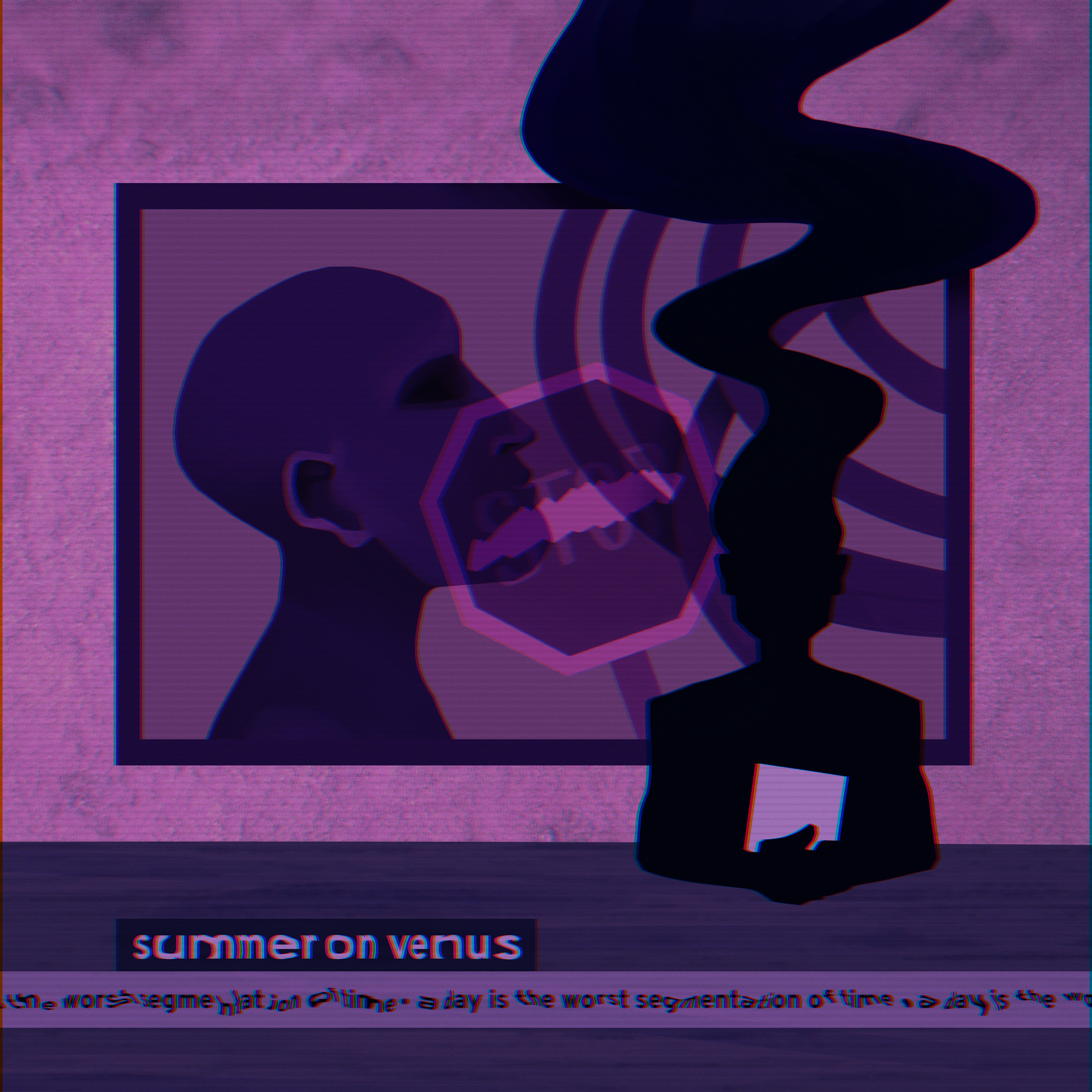 Summer on Venus album cover - Digital illustration. Commission.