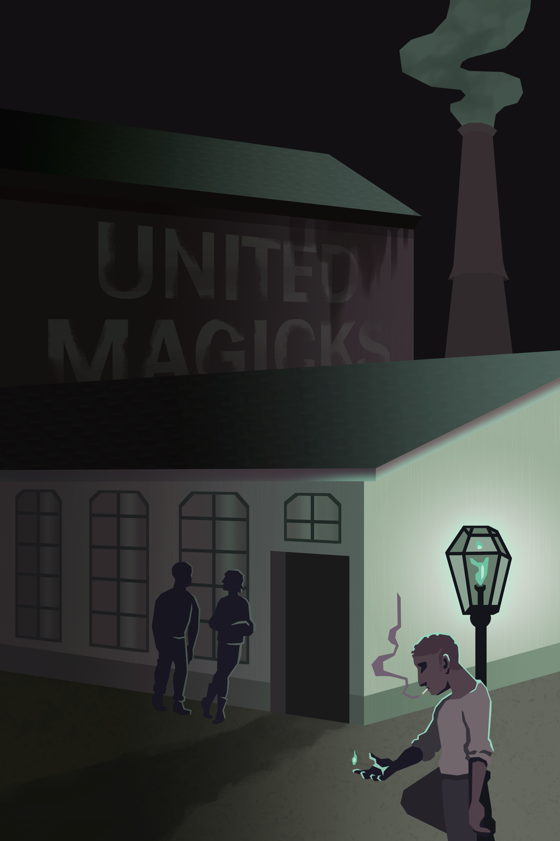 "Infinite Paths" interior art - Digital illustration.