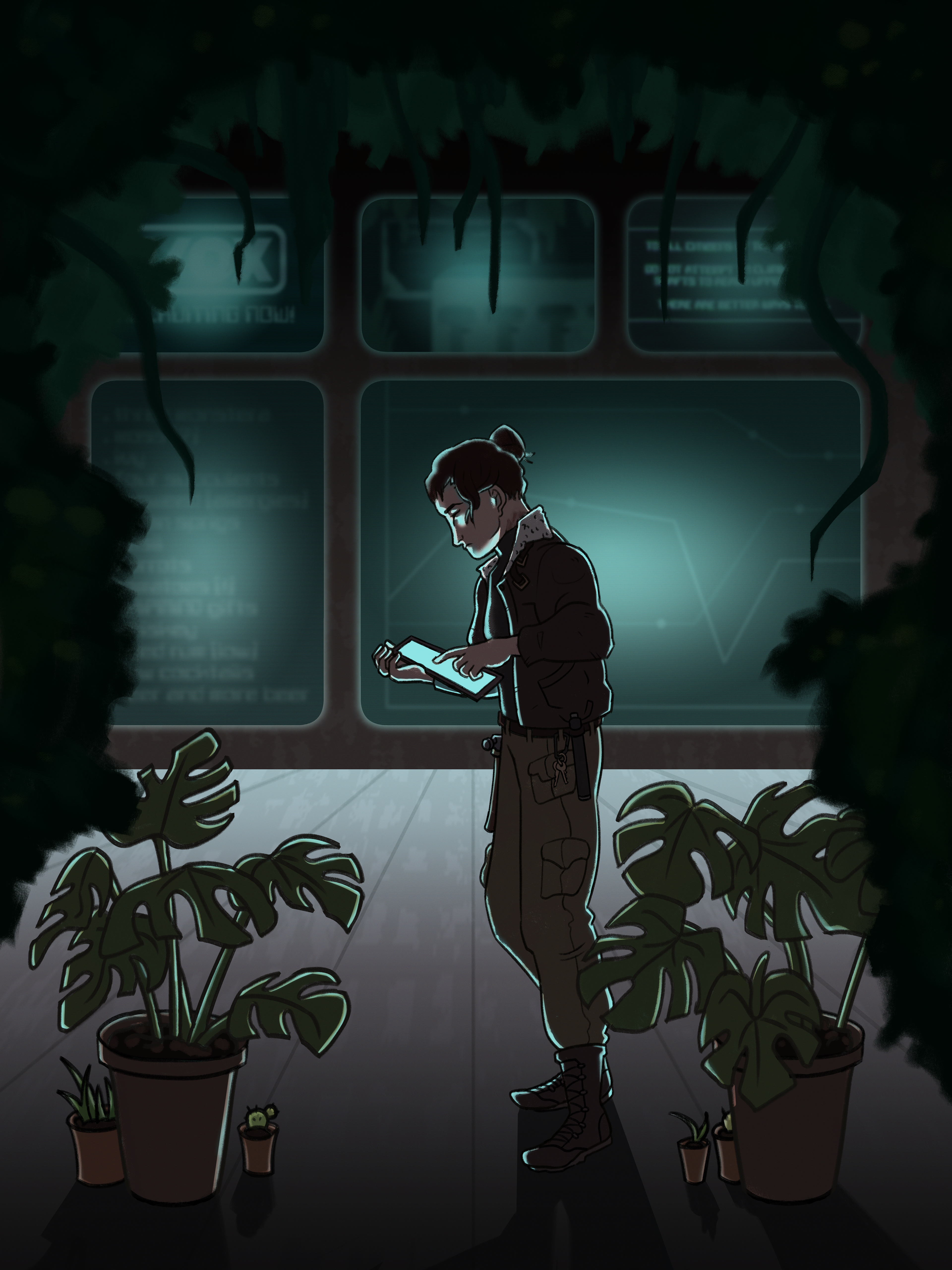 Vera (Baseline Drift character) - Digital illustration, commission.