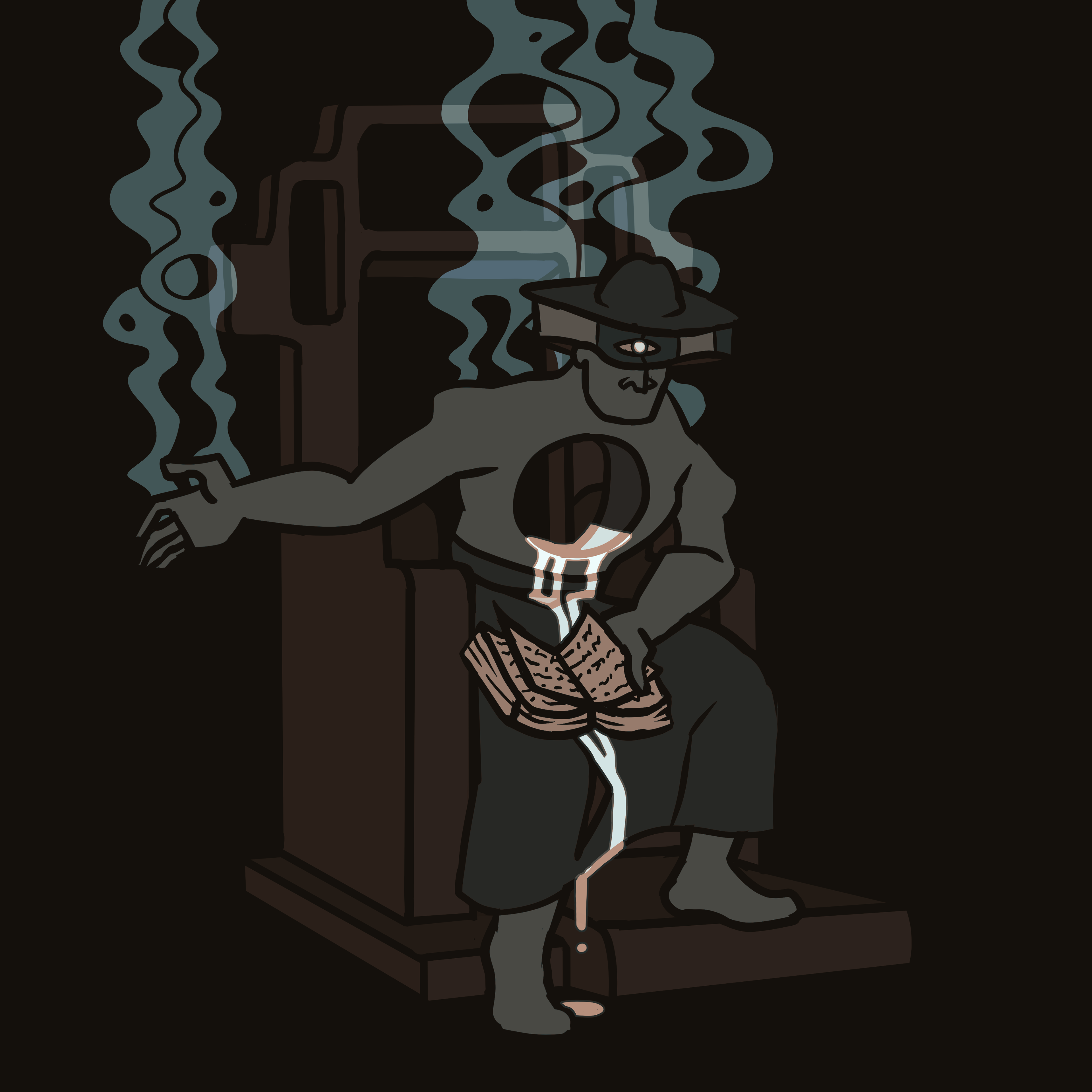 "The Fallen Exorcist" - Digital illustration.