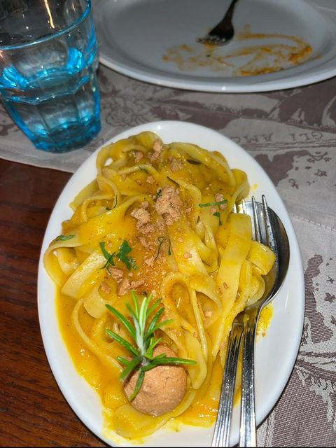 Pumpkin Pasta from Acqua al 2
