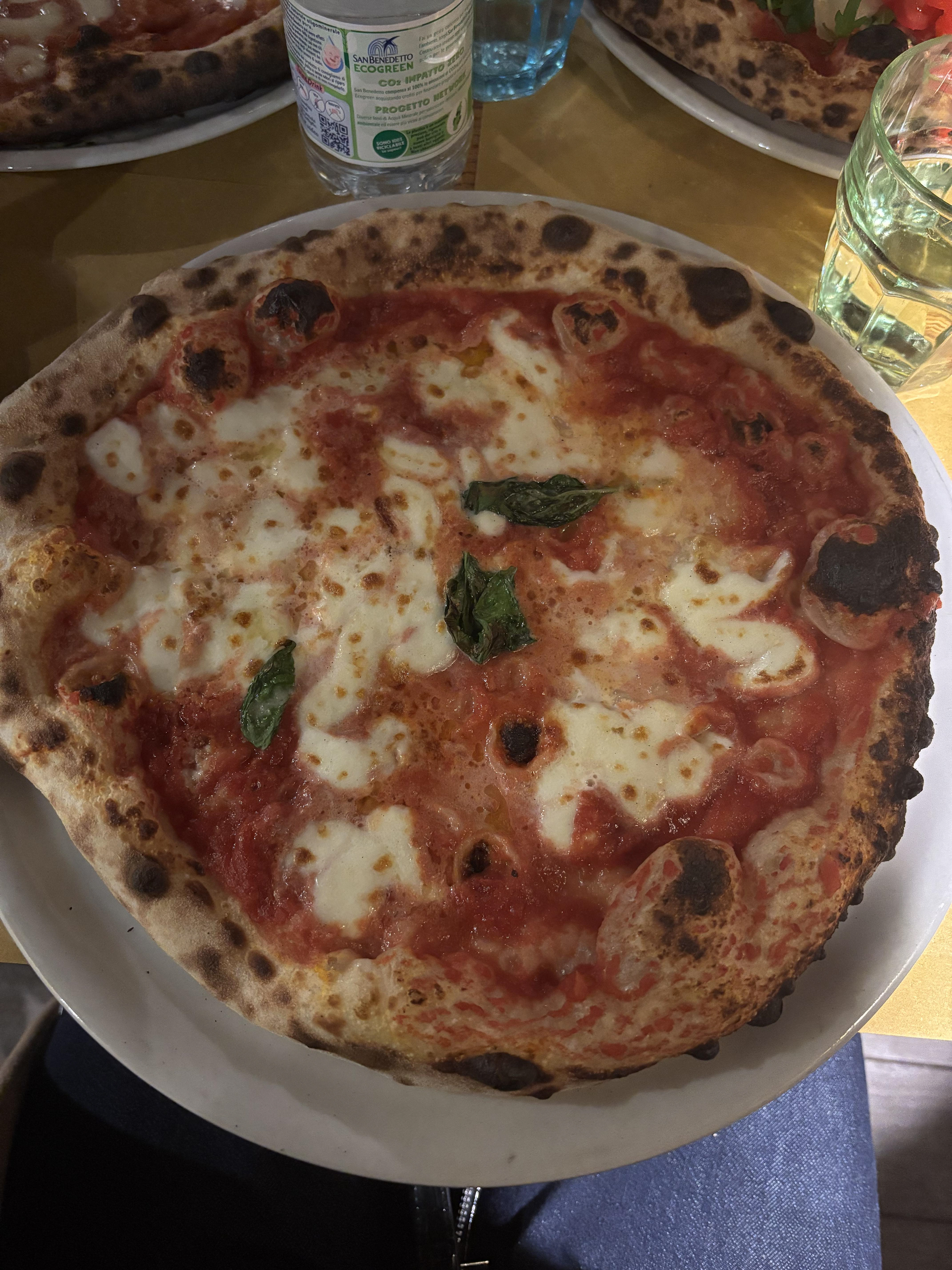 Margarita pizza from Gusta Pizza