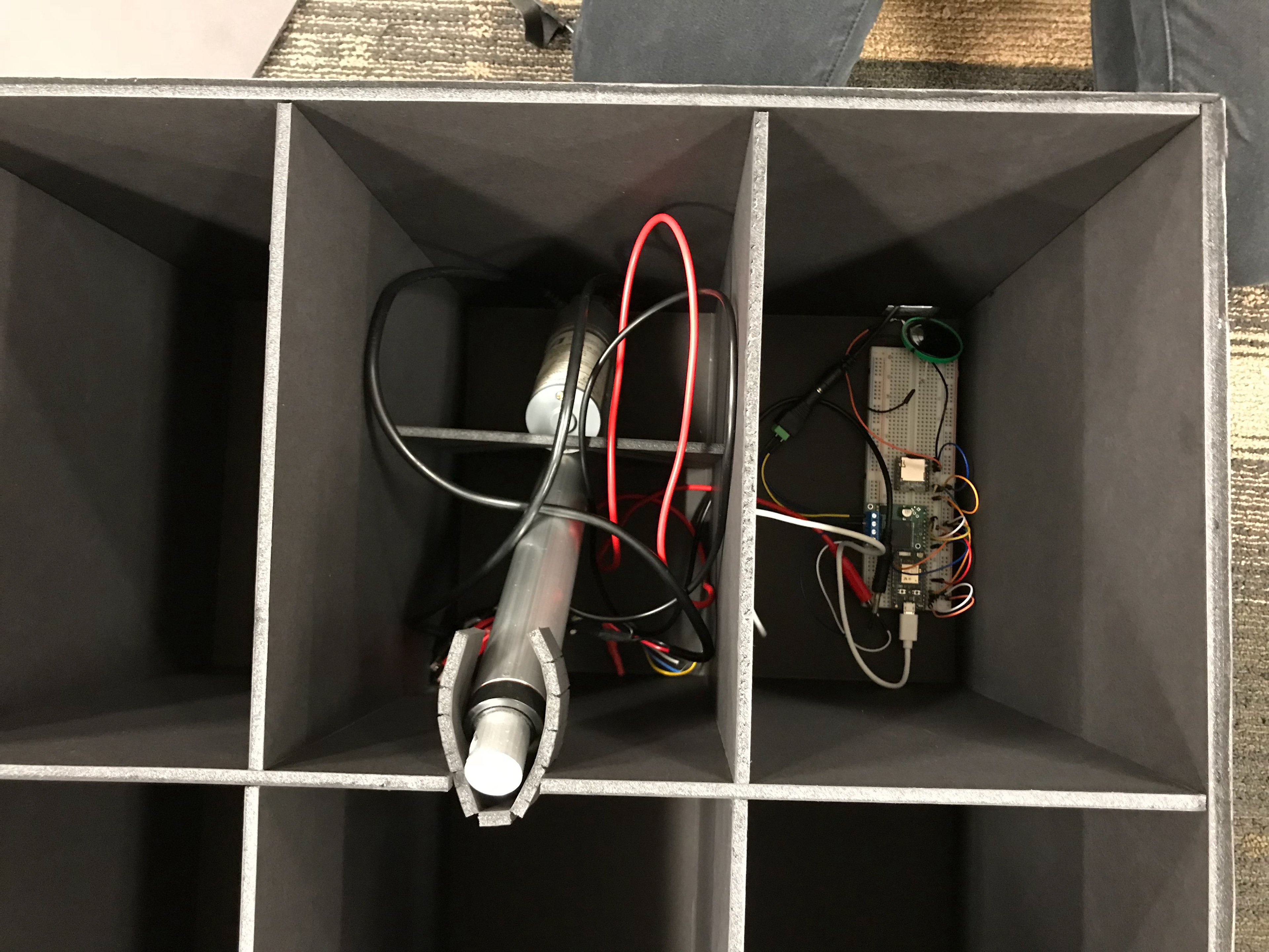 Final Prototype's internal hardware configuration.