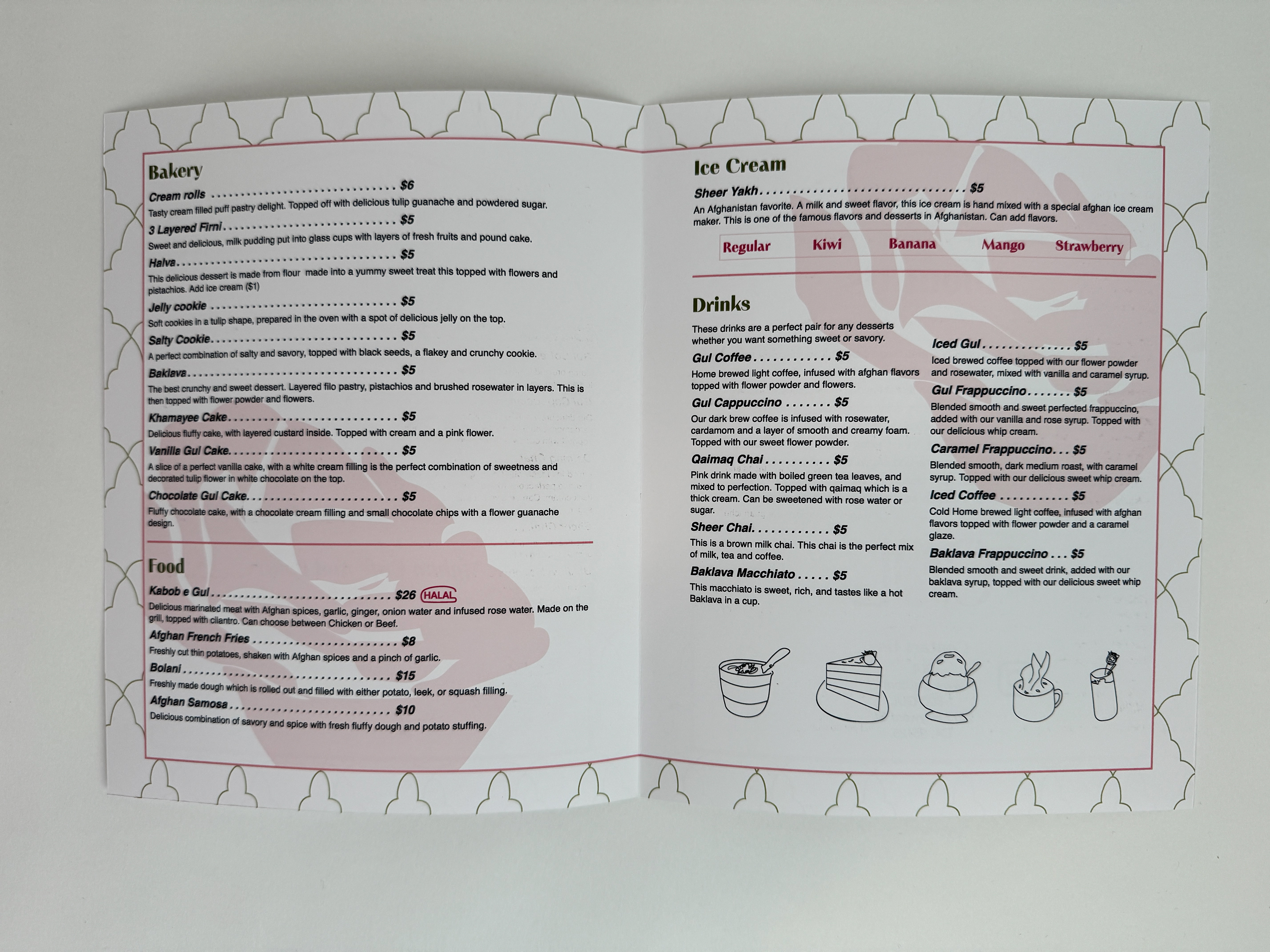 Inside of menu