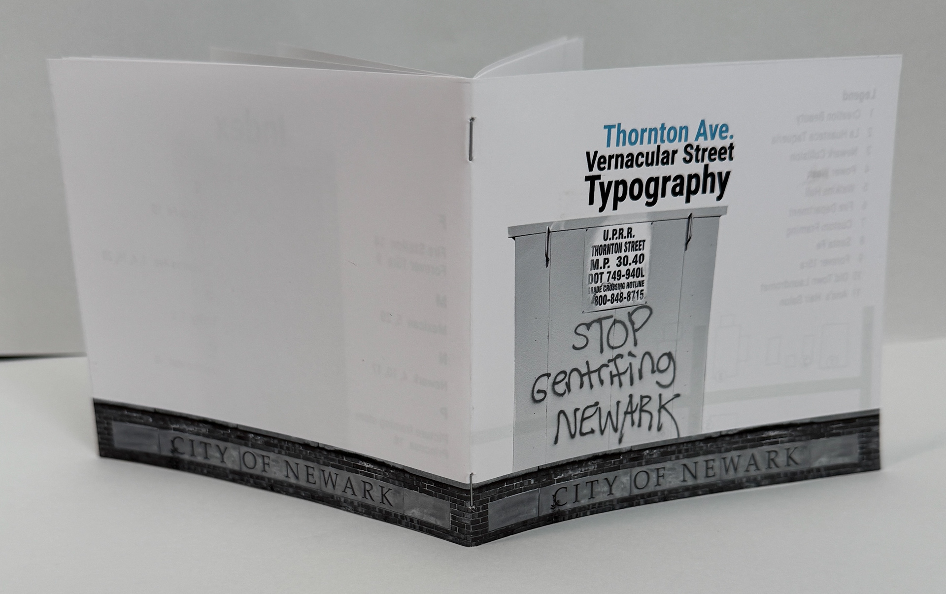 Front and back cover of booket