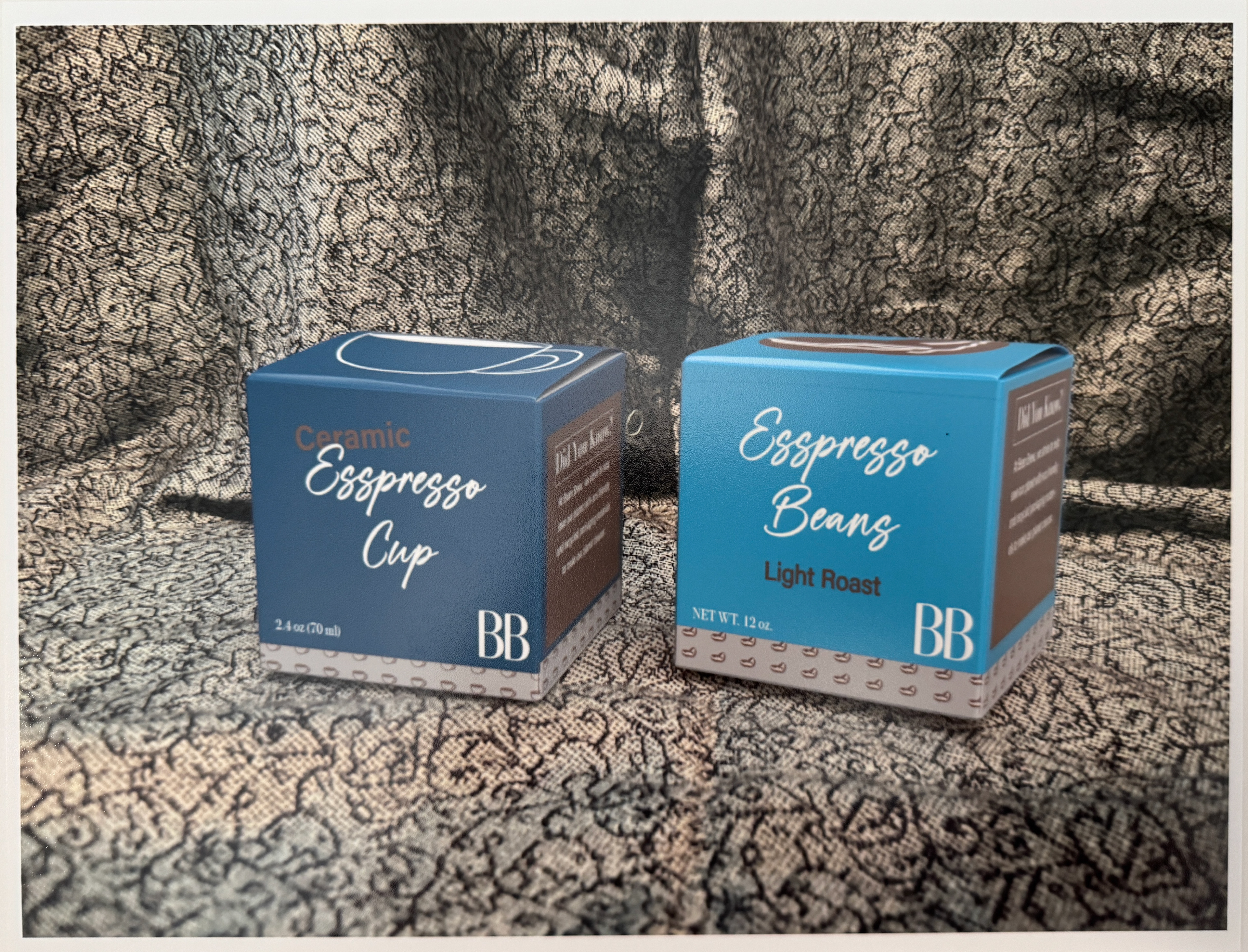 Packaging of Bean Brew packaging rendered