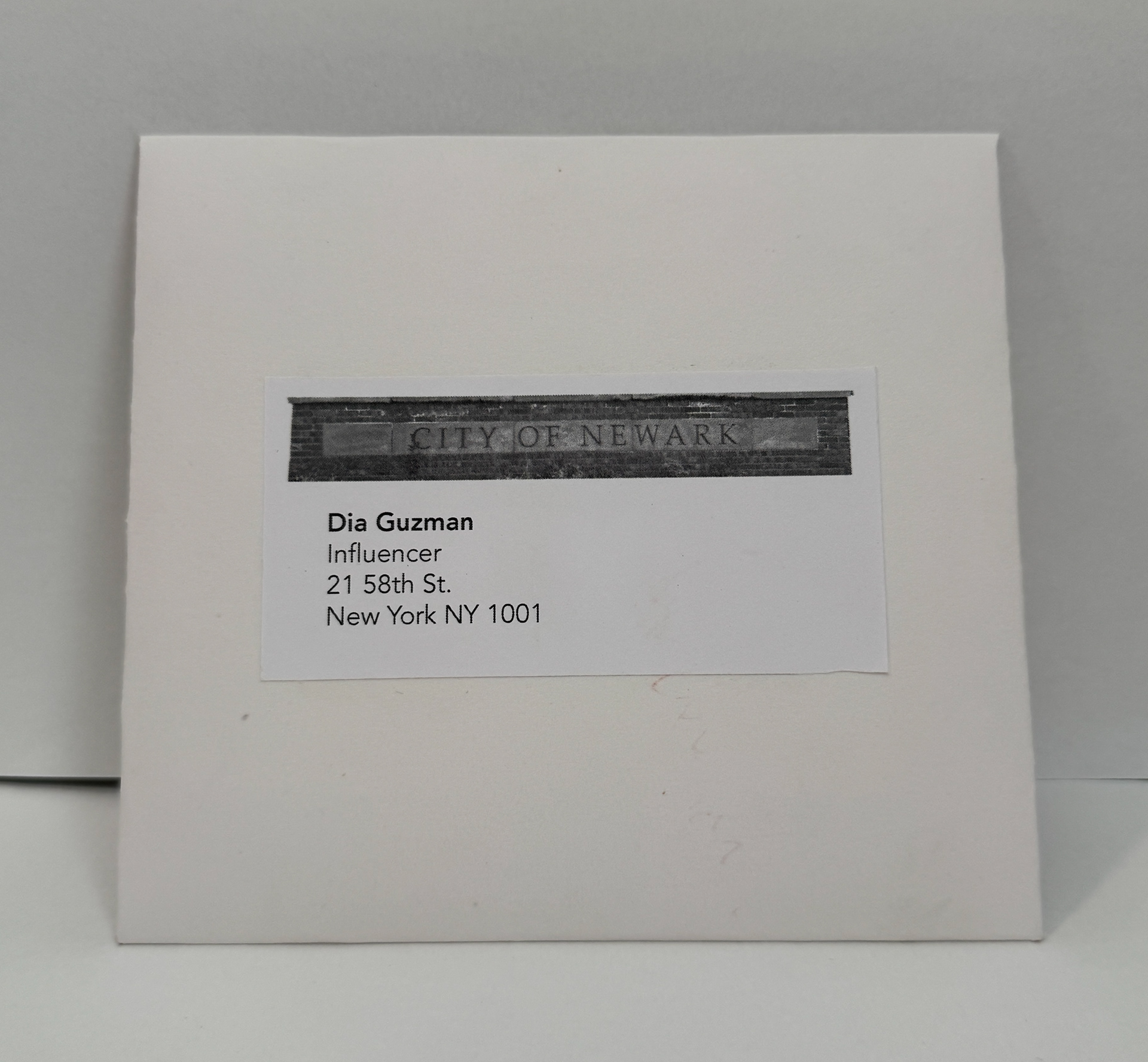 Laser cut cover of booklet