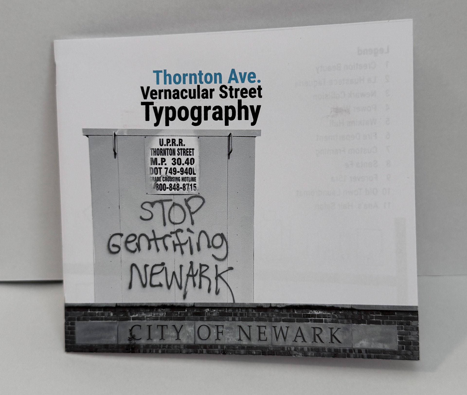 Front cover of booklet