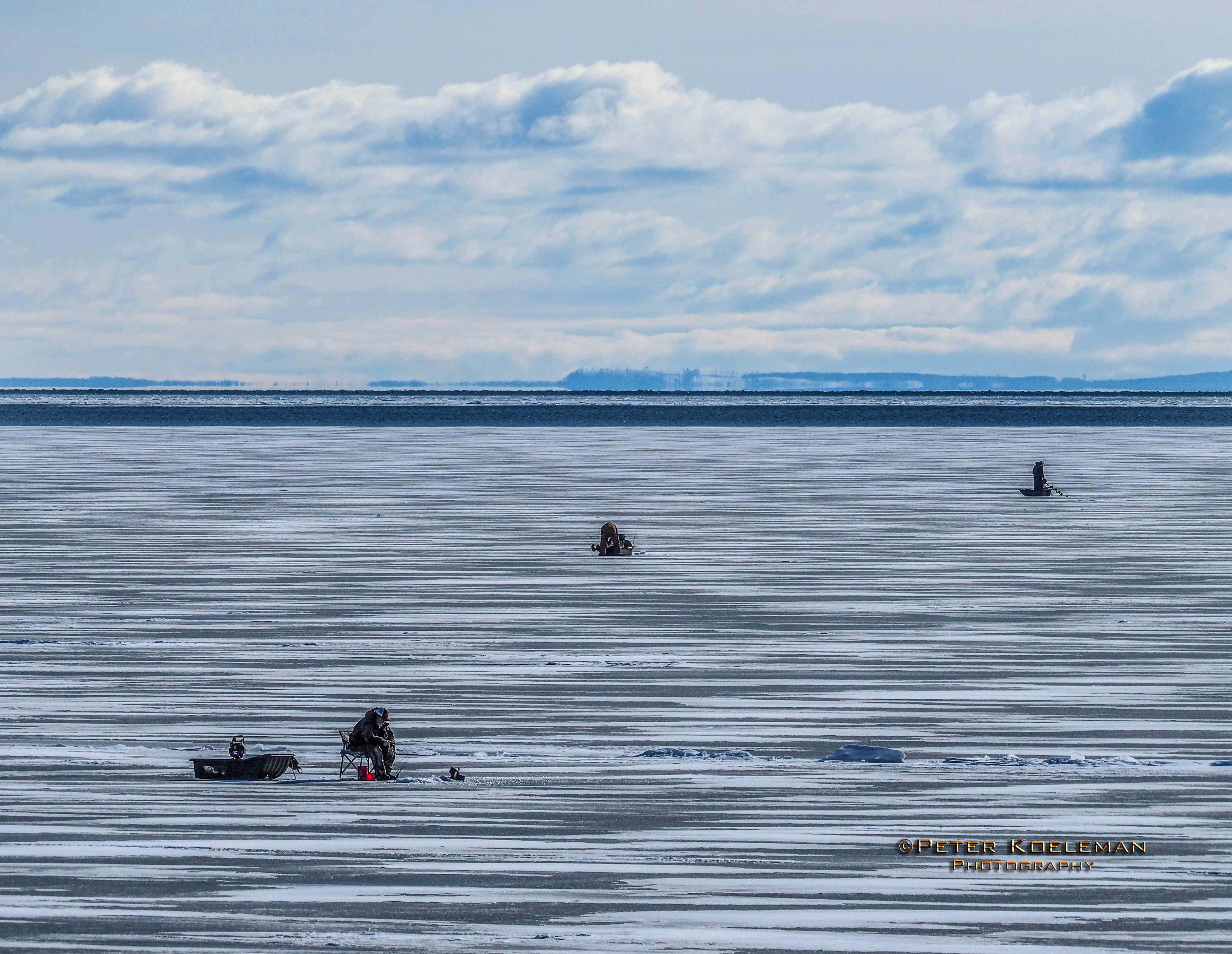 Ice FIshing on Lake Superior - Minnesota