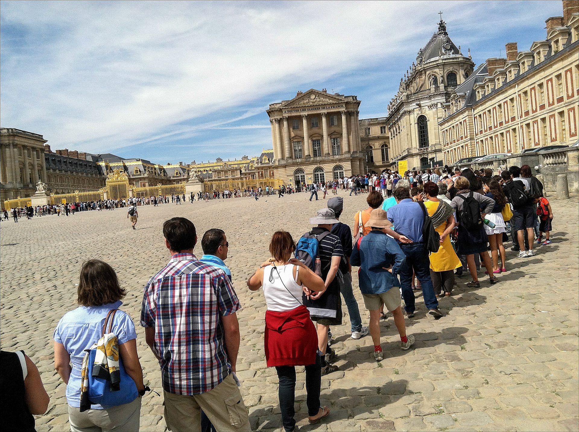 Waiting to Get in Versailles