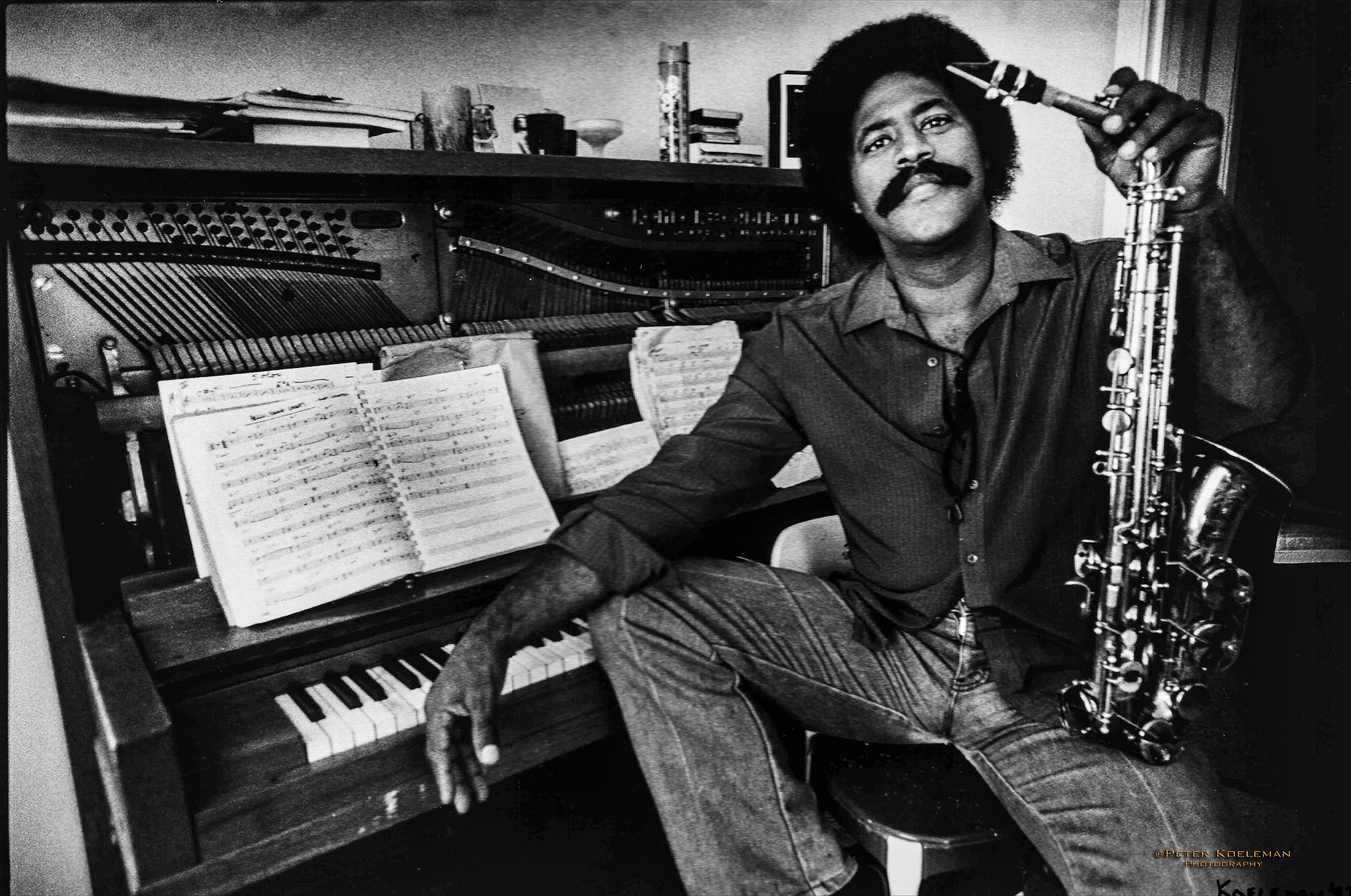 Charles McPherson in his home in San Diego - 1982