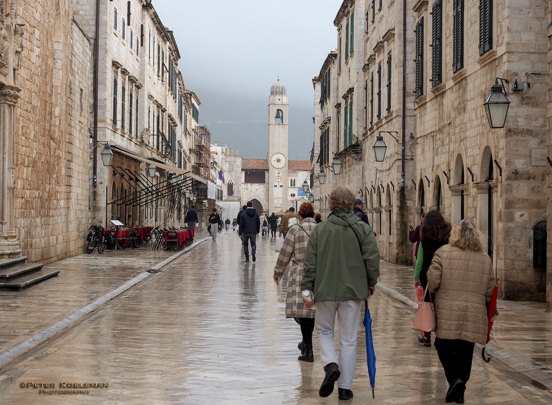 Old Town City Clock Tower - Dubrovnik